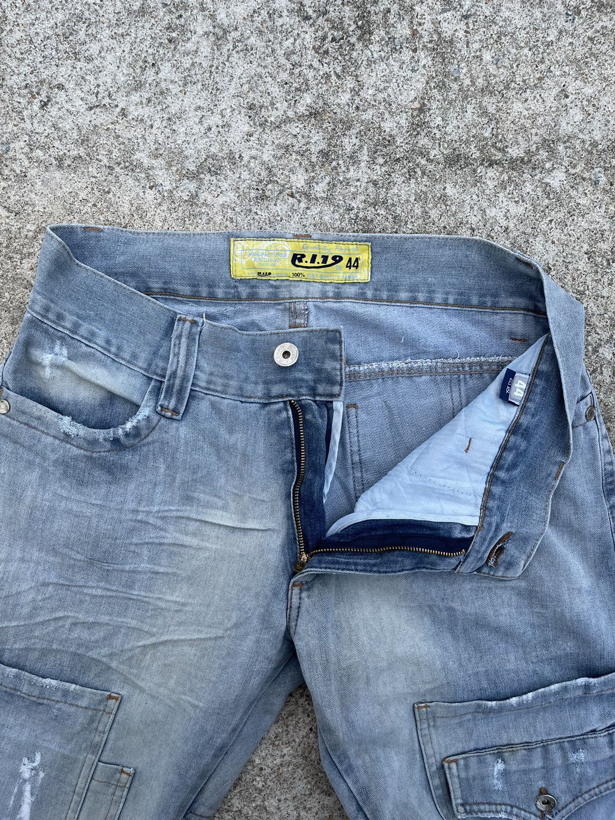 Designer × Jean 🔥 R119 Rusty Distressed Denim Streetwear W33 🔥 Size US 33 - 8 Thumbnail