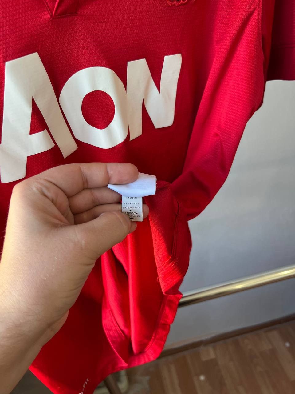 Nike 2013/14 MANCHESTER UNITED HOME SOCCER FOOTBALL JERSEY SHIRT Size US XL / EU 56 / 4 - 13 Thumbnail