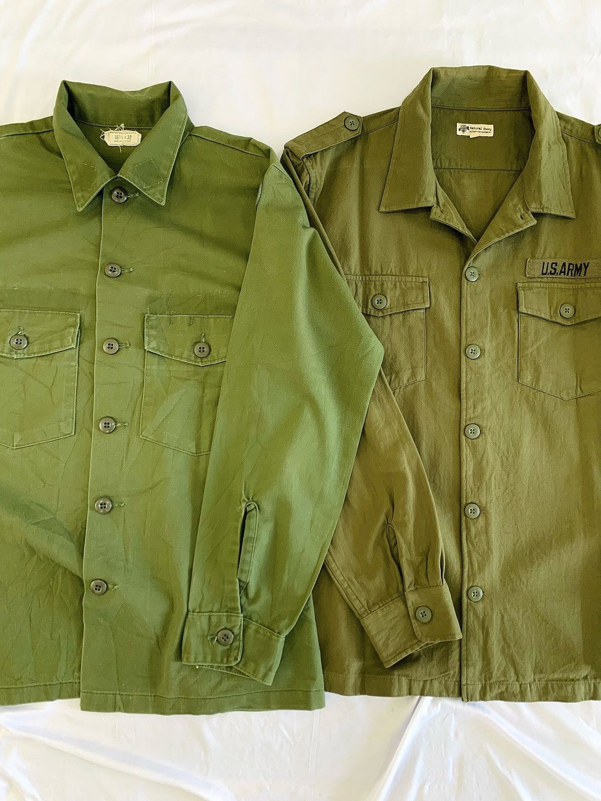 bundle us army military shirt 80s
