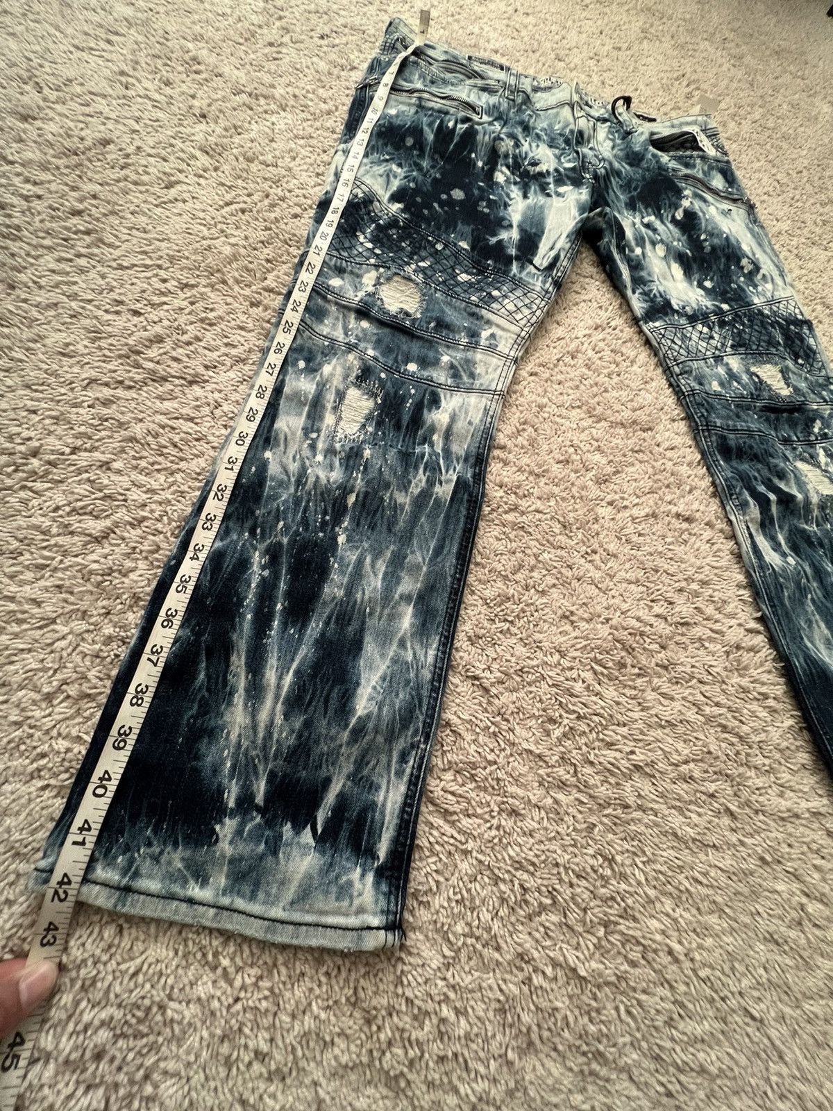 Rock Revival Rock Revival Moto Biker Tapered Leg Jeans “Ean” Regular Size US 42 / EU 58 - 6 Thumbnail