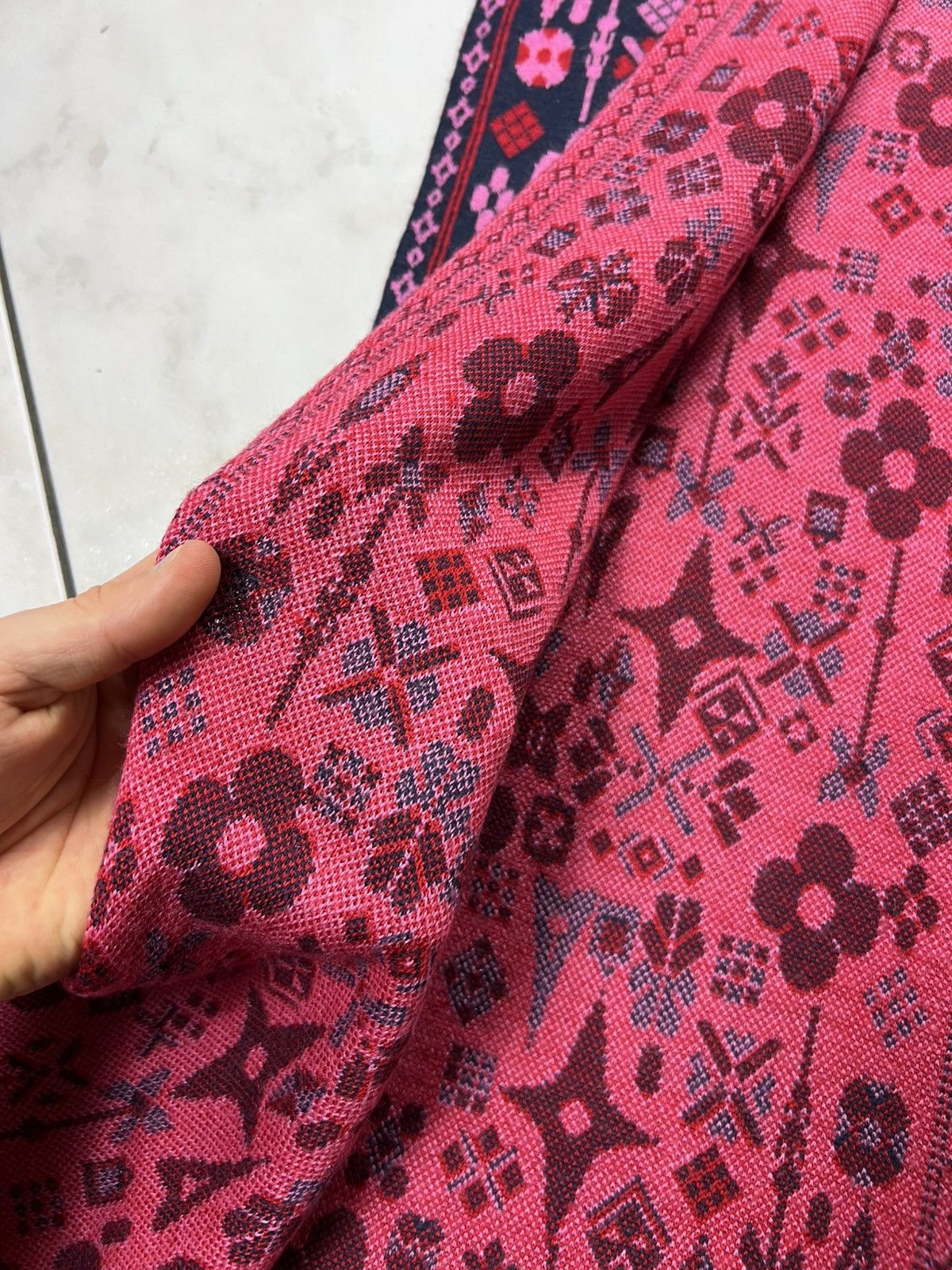 Louis Vuitton Vintage Louis Vuitton set hat+scarf floral monogram luxury Size ONE SIZE - 9 Thumbnail