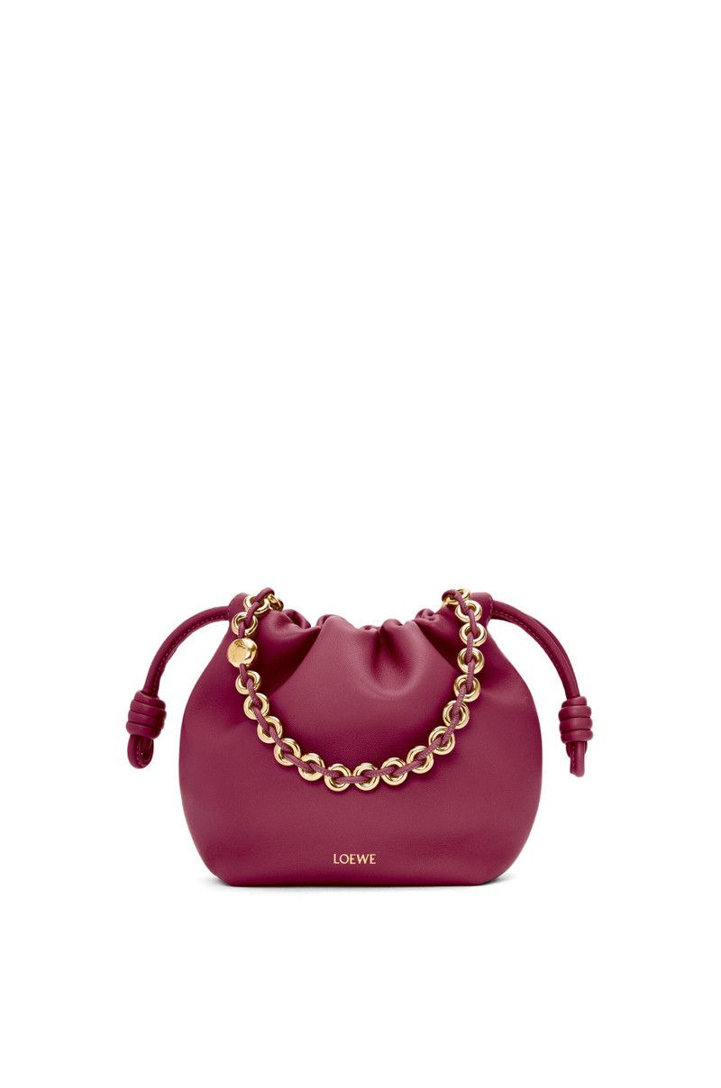Loewe o1in1g0426 Size: OS / Mini Flamenco Purse Bag in Crimson Size ONE SIZE - 1 Thumbnail