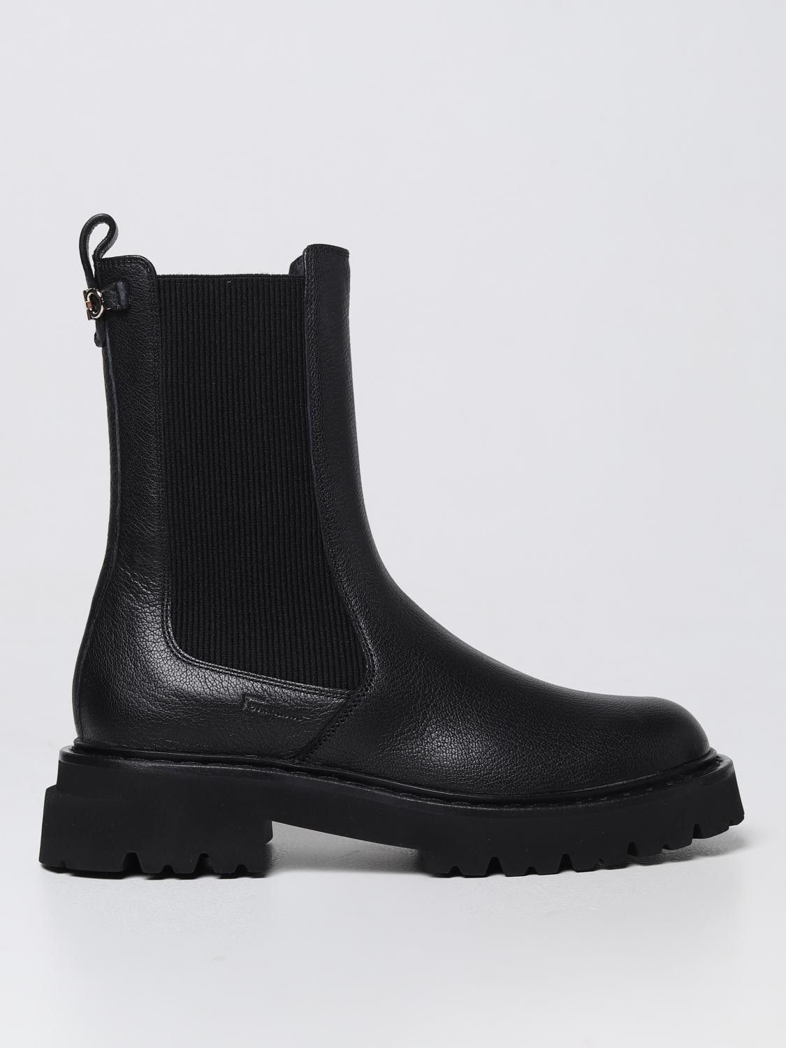 Salvatore Ferragamo o1y0326 Ankle Boots in Black Size US 8 / IT 38 - 1 Thumbnail