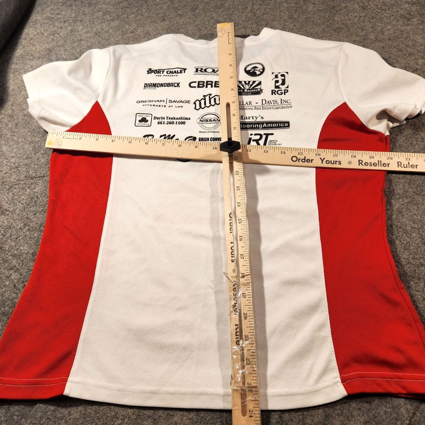 George A Ride For Life Shirt Mens Medium White Red Cycling Jersey George Hincapie Size US M / EU 48-50 / 2 - 6 Thumbnail