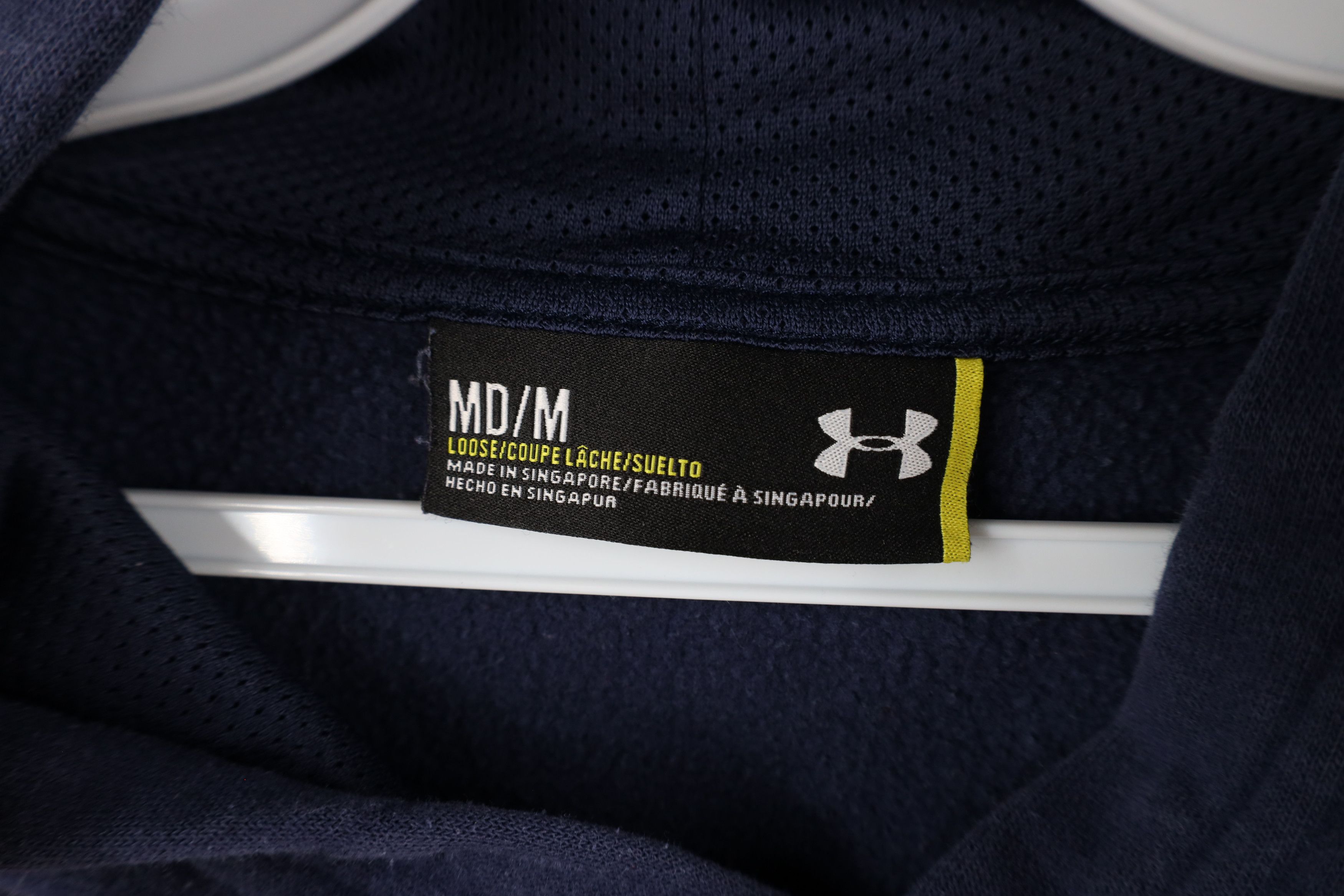 Under Armour × Vintage Under Armour University Basketball Hoodie Sweatshirt Blue Size US M / EU 48-50 / 2 - 7 Thumbnail