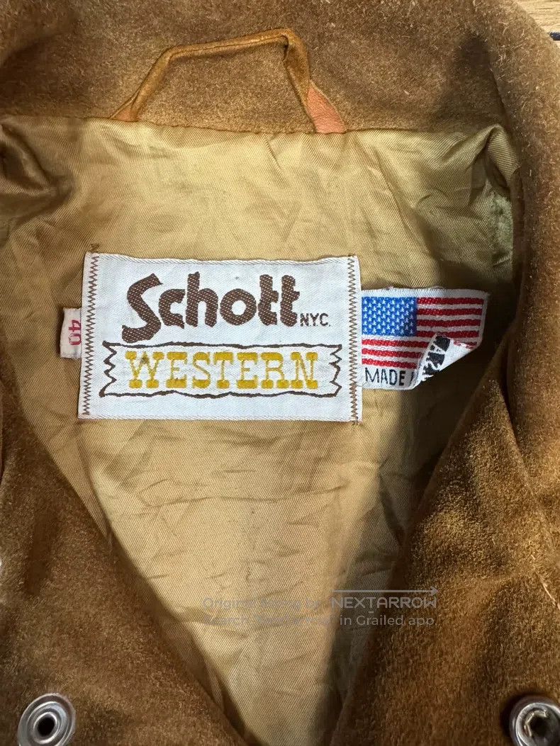 Schott Schott Vintage western fringed leather jacket Size US L / EU 52-54 / 3 - 3 Thumbnail