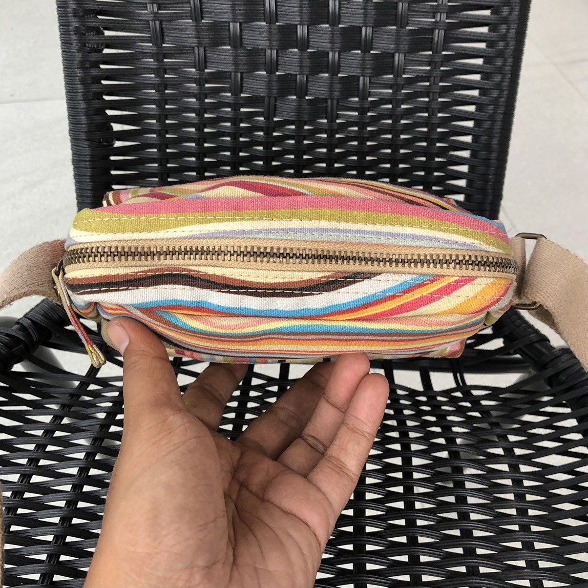 Paul Smith Paul Smith Multicolour-stripe Canvas Shoulder Bag Size ONE SIZE - 7 Thumbnail