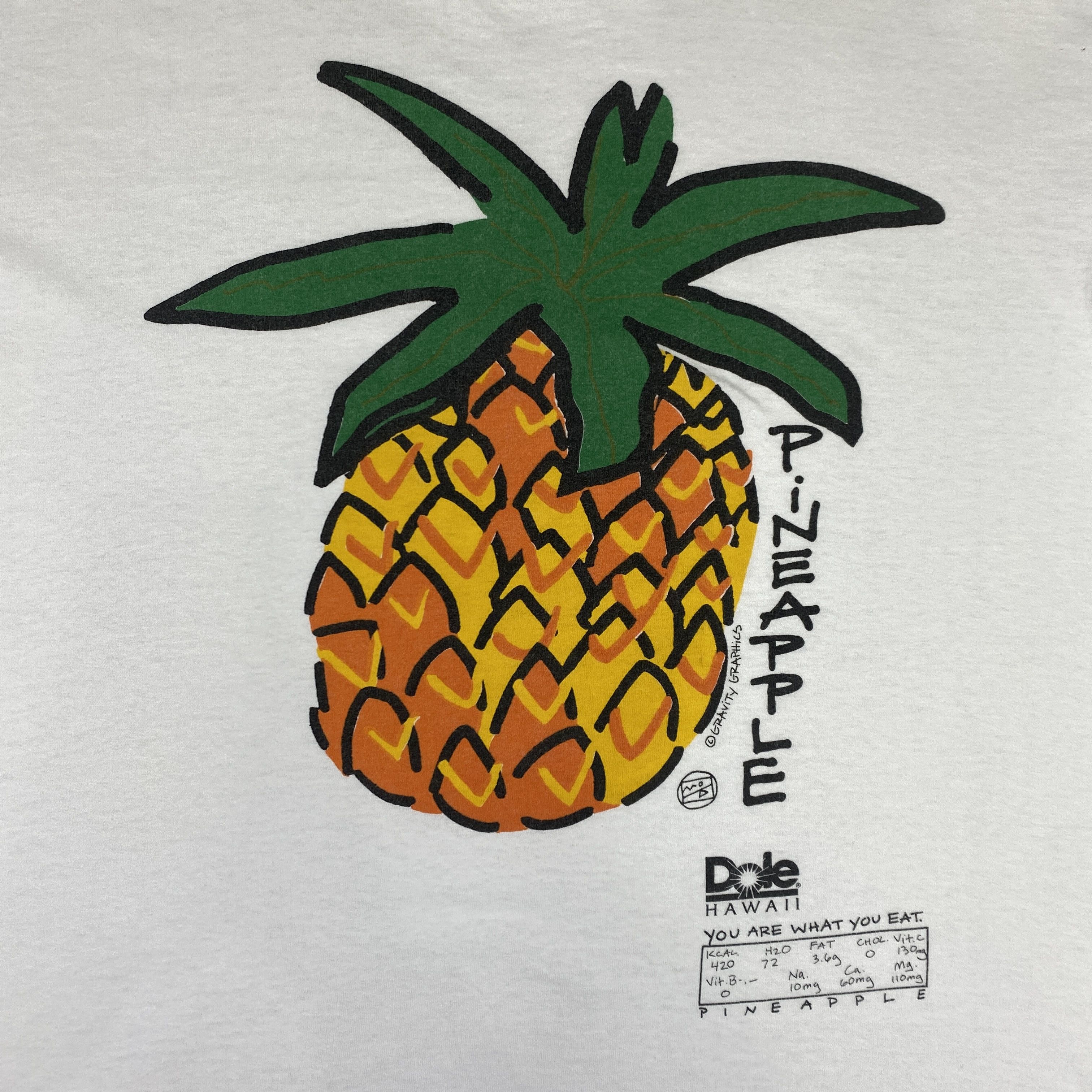 Vintage Vintage Art Pineapple T-shirt - L067 Size US XL / EU 56 / 4 - 3 Thumbnail
