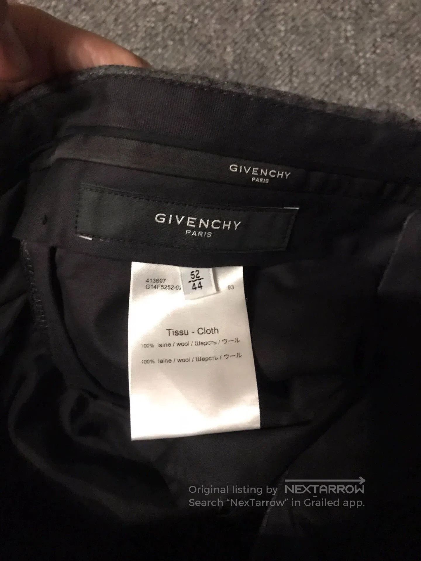 Givenchy Black Color Block Straight Leg Pants Size 36. Size US 36 / EU 52 - 5 Thumbnail