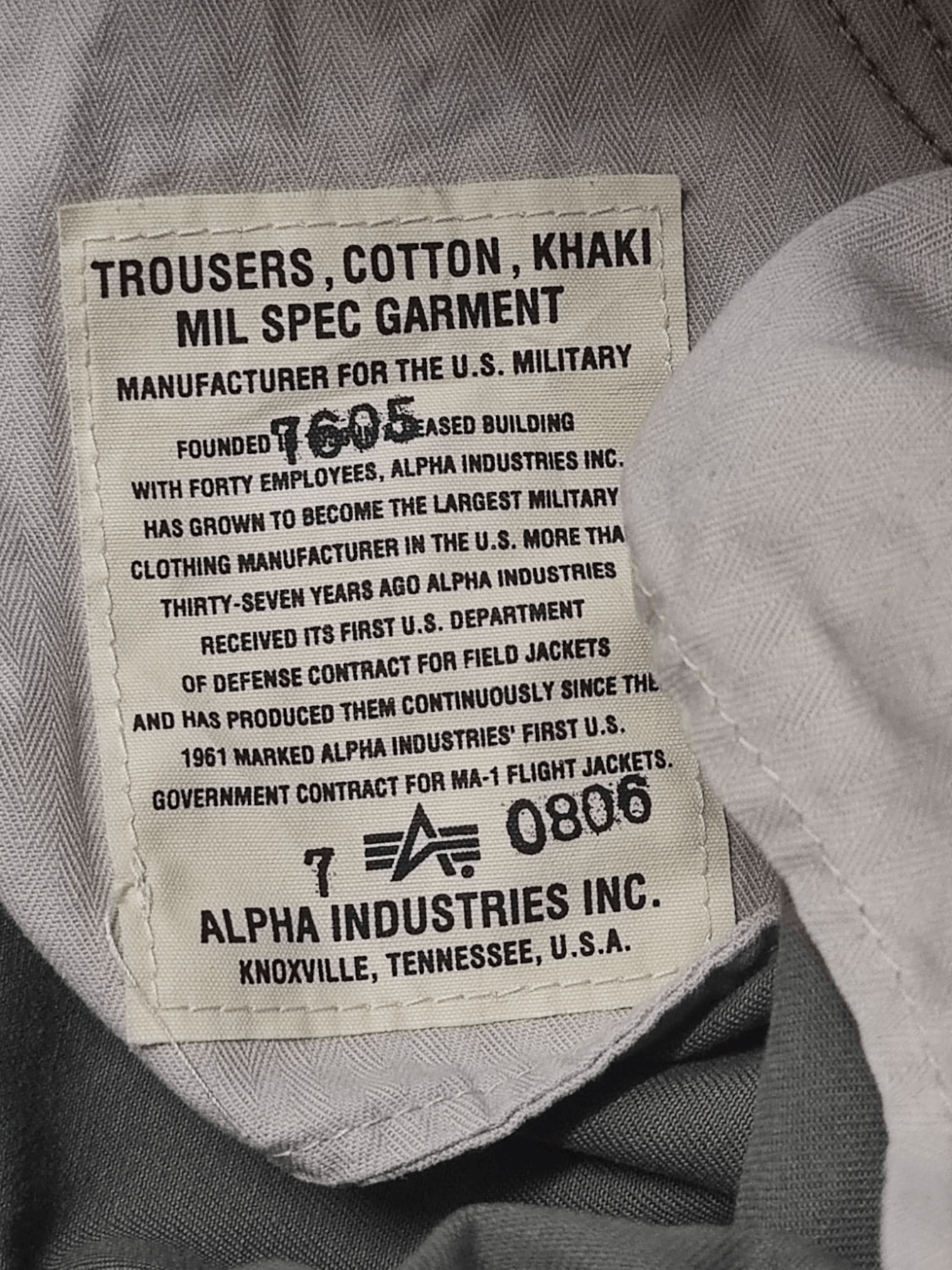 Alpha Industries Alpha Industries Wide Leg Trouser Size US 34 / EU 50 - 10 Thumbnail