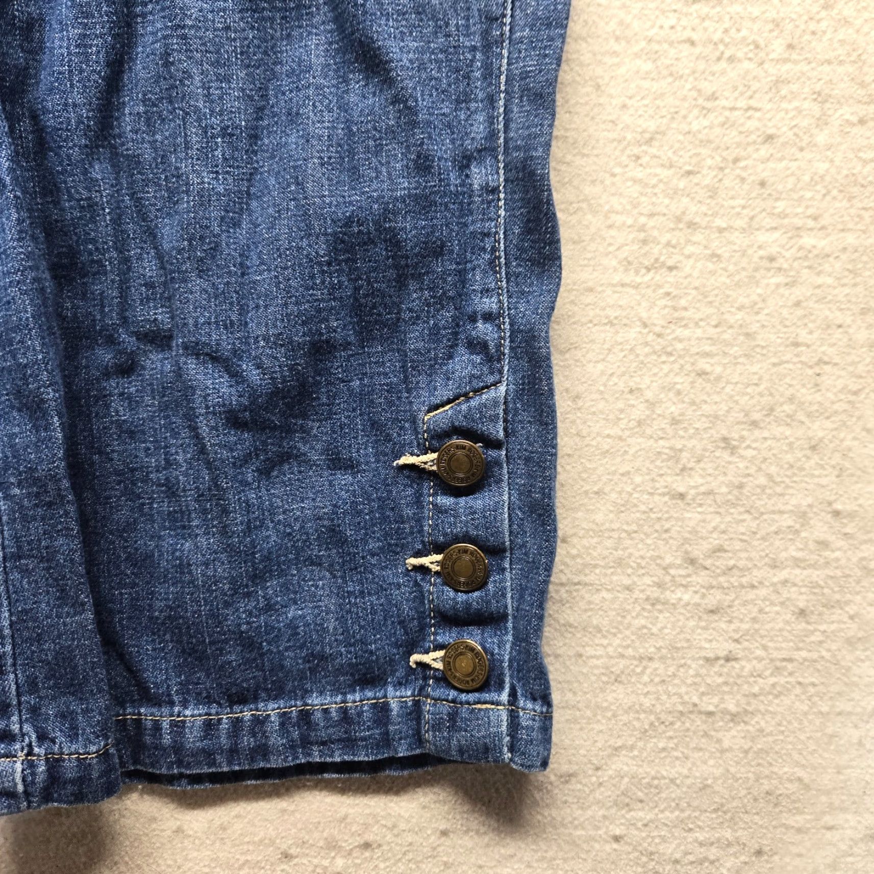 Denime Kim Rogers Denim Blue Jeans Pants Capris Ankle Button Adult Women's Size 12 Size 34" / US 12 / IT 48 - 3 Thumbnail