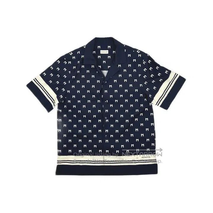 Moncler Moncler Men's Letter Print Short Sleeve Shirt. Size US M / EU 48-50 / 2 - 1 Thumbnail