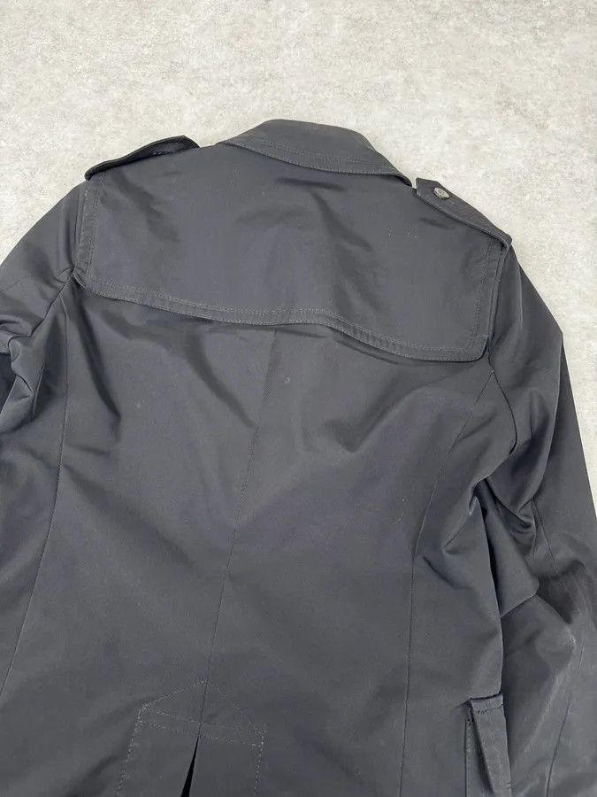 Gucci 2000s Gucci Black Dark Officer Buttoned Trench Coat by Tom Ford Size US M / EU 48-50 / 2 - 7 Thumbnail