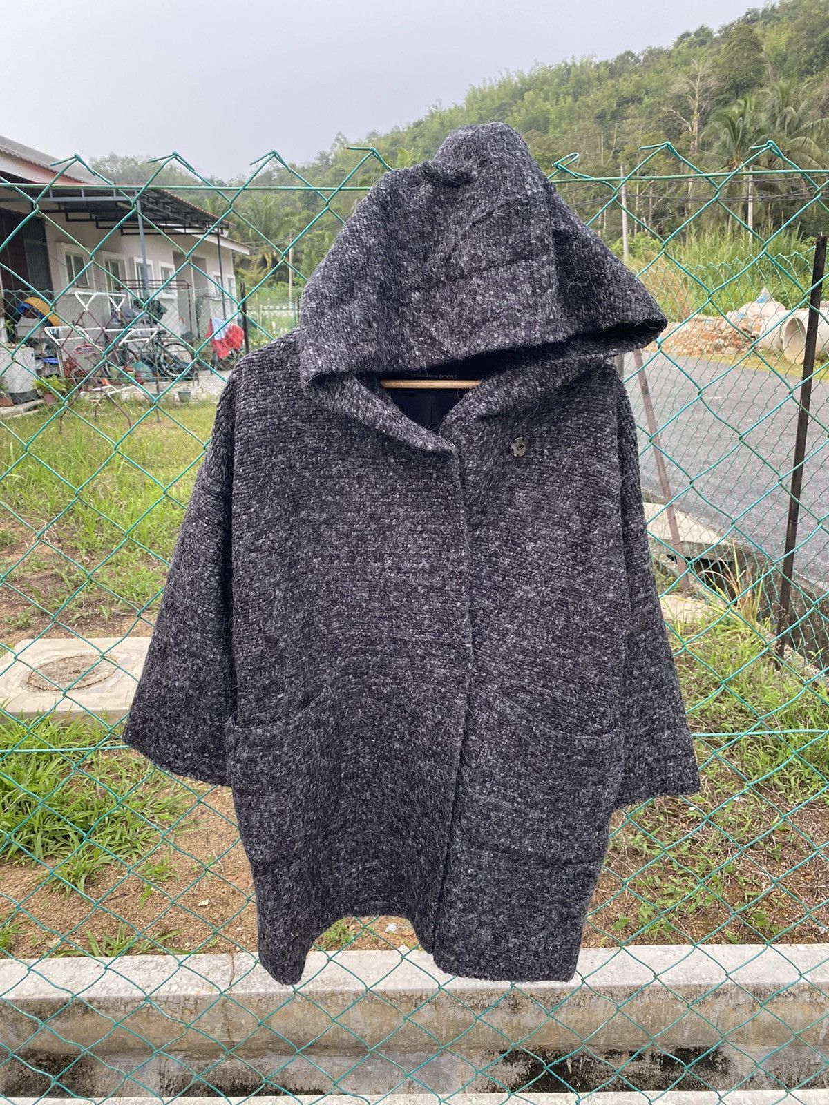 URBAN RESEARCH DOORS Urban Research Door Mohair Hooded Jacket Size L / US 10 / IT 46 - 1 Thumbnail
