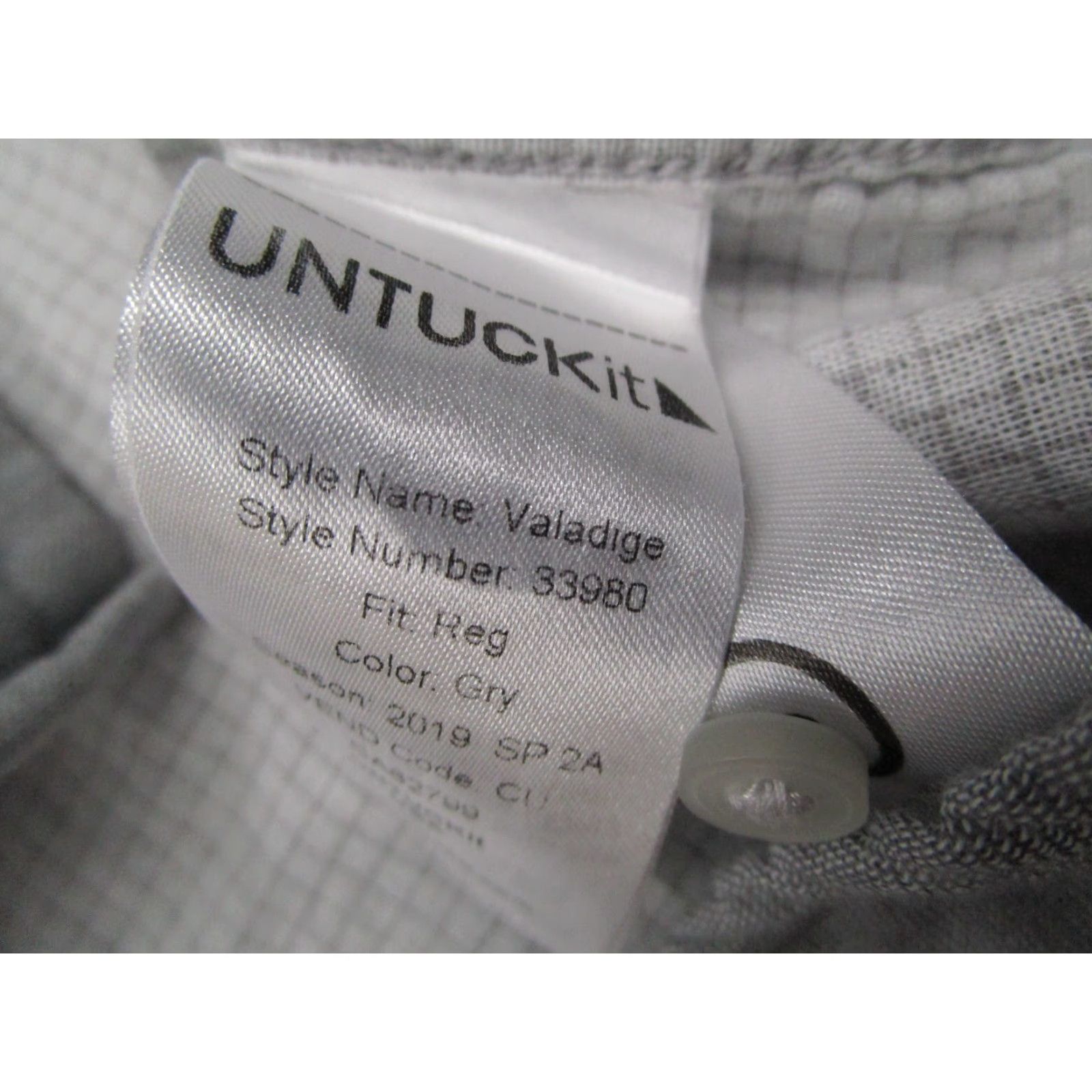 UNTUCKit UNTUCKIT Shirt Mens XXXLC Gray Button Up Valadige Flannel Work Casual Size US XXL / EU 58 / 5 - 5 Thumbnail