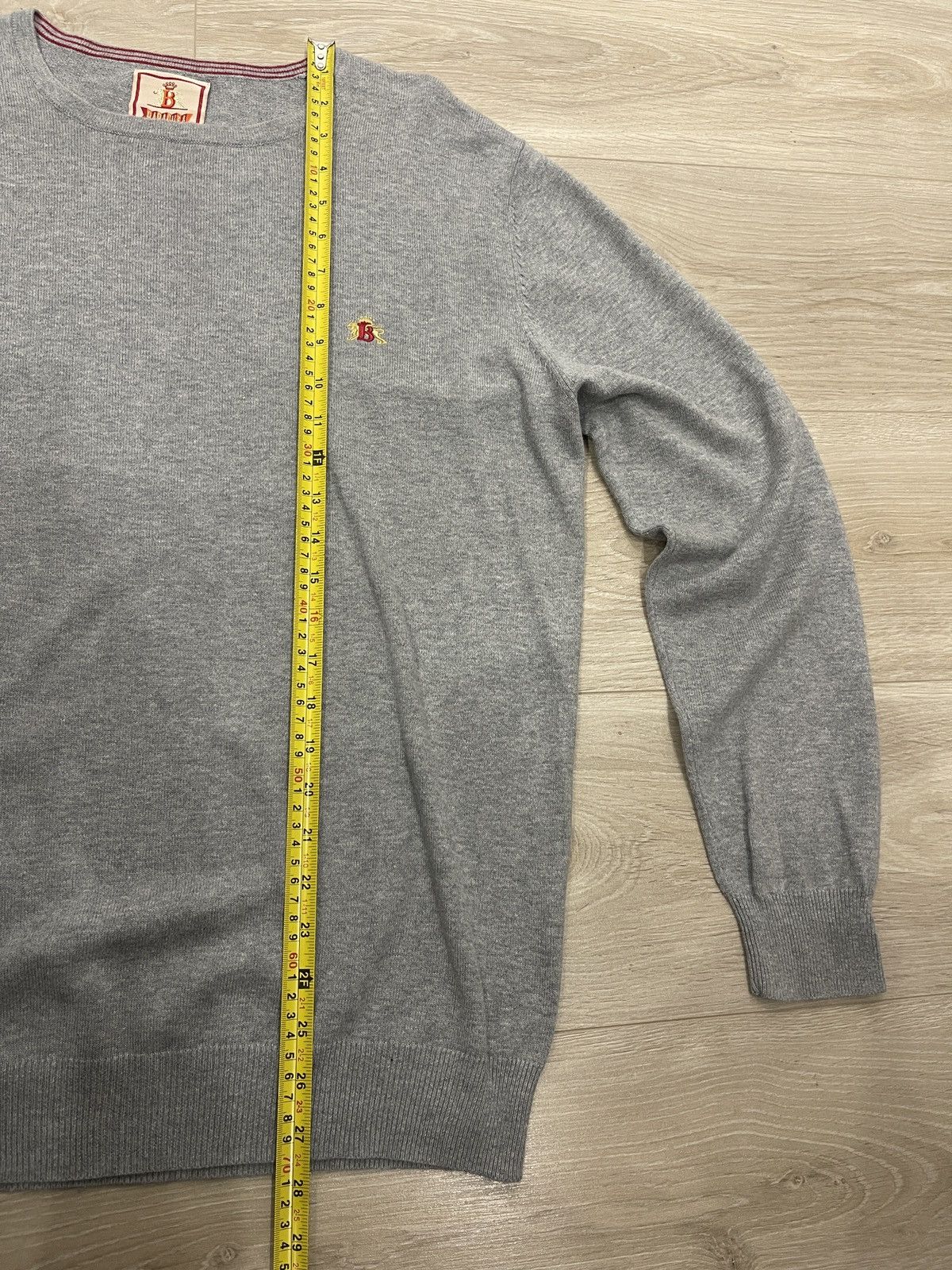 Baracuta Baracuta Luxury Mid-Grey Marl Cotton Knit Crewneck Sweater L Size US L / EU 52-54 / 3 - 14 Thumbnail