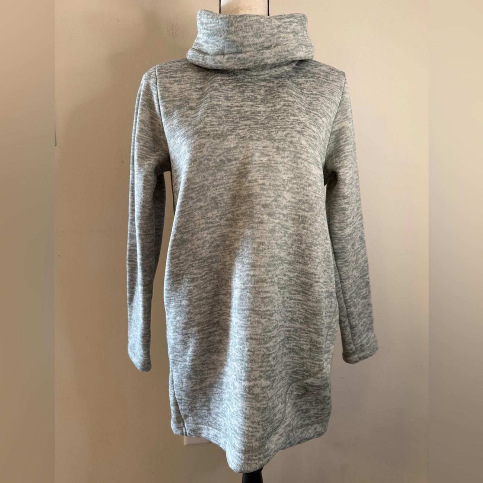 Lands' End Land’s End turtleneck fleece lined gray sweatshirt SZ M Size M / US 6-8 / IT 42-44 - 5 Thumbnail