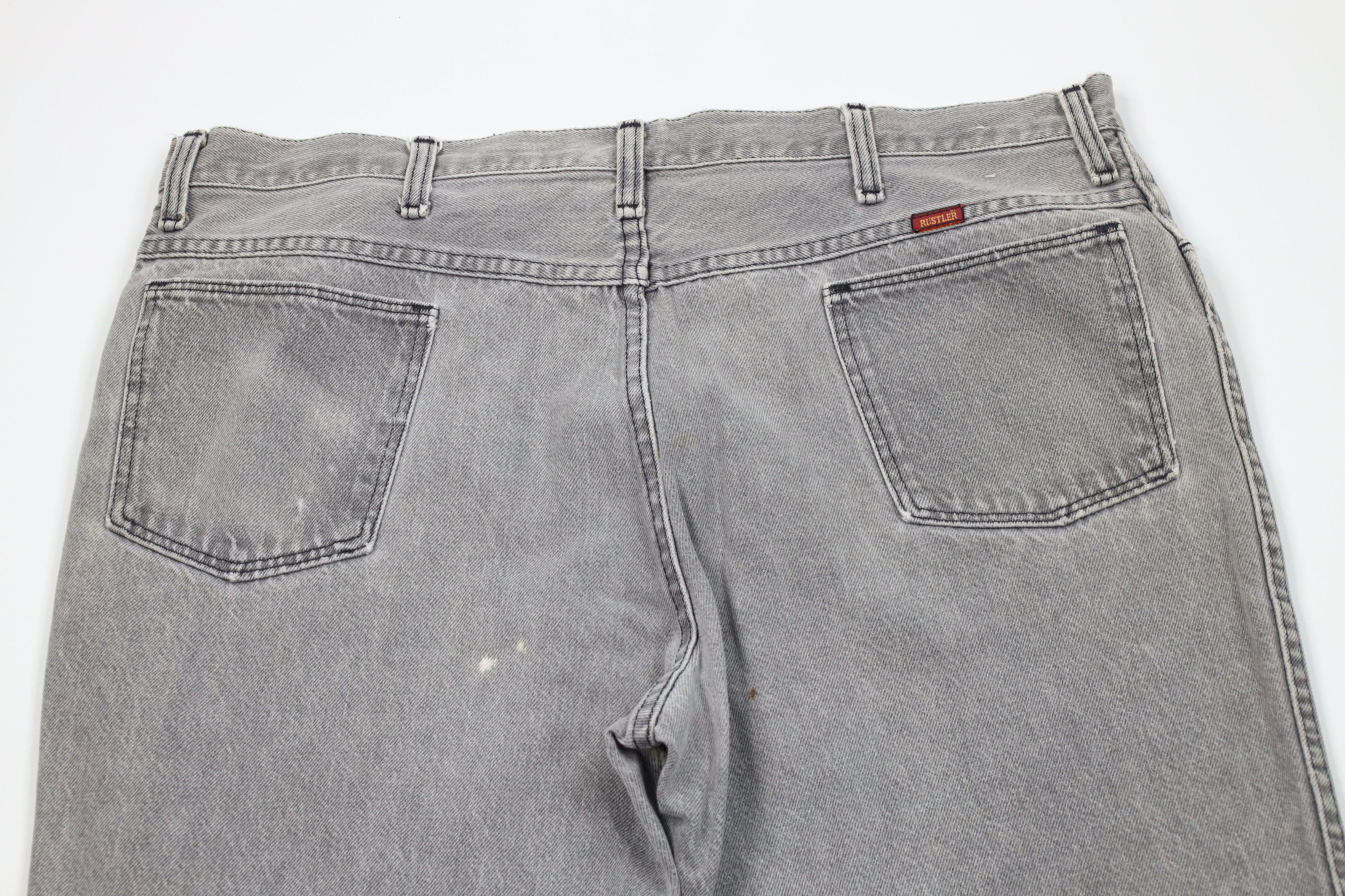 Vintage Vintage 80s 90s Streetwear Wide Leg Denim Jeans Gray USA Size US 40 / EU 56 - 12 Thumbnail