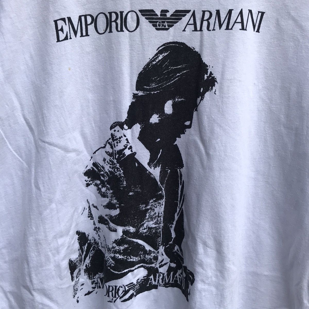 Emporio Armani Vintage 90s EMPORIO ARMANI photo tee actor Size US M / EU 48-50 / 2 - 3 Thumbnail