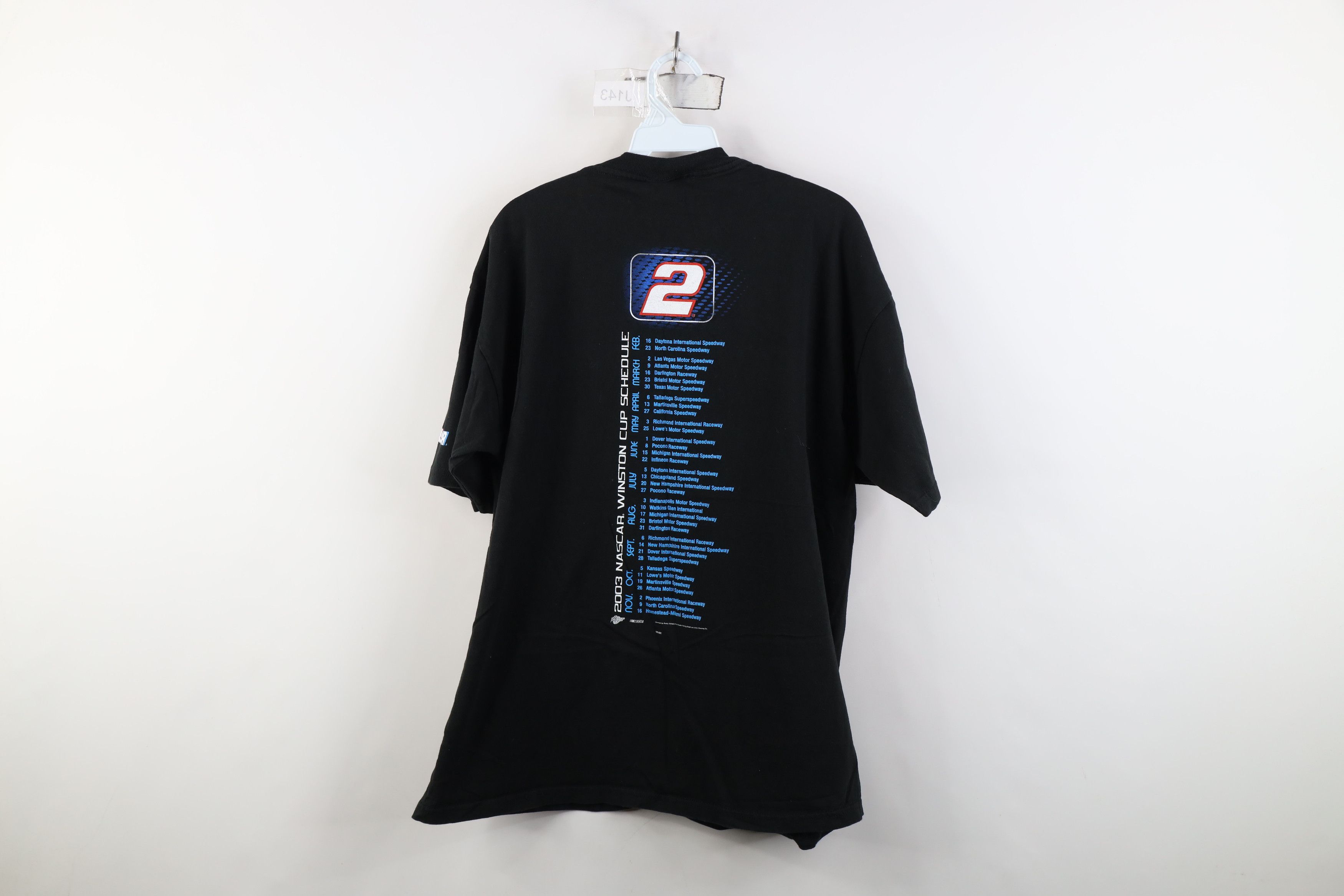 Vintage Vintage Y2K 2003 NASCAR Wallace Racing Short Sleeve T-Shirt Size US L / EU 52-54 / 3 - 13 Thumbnail