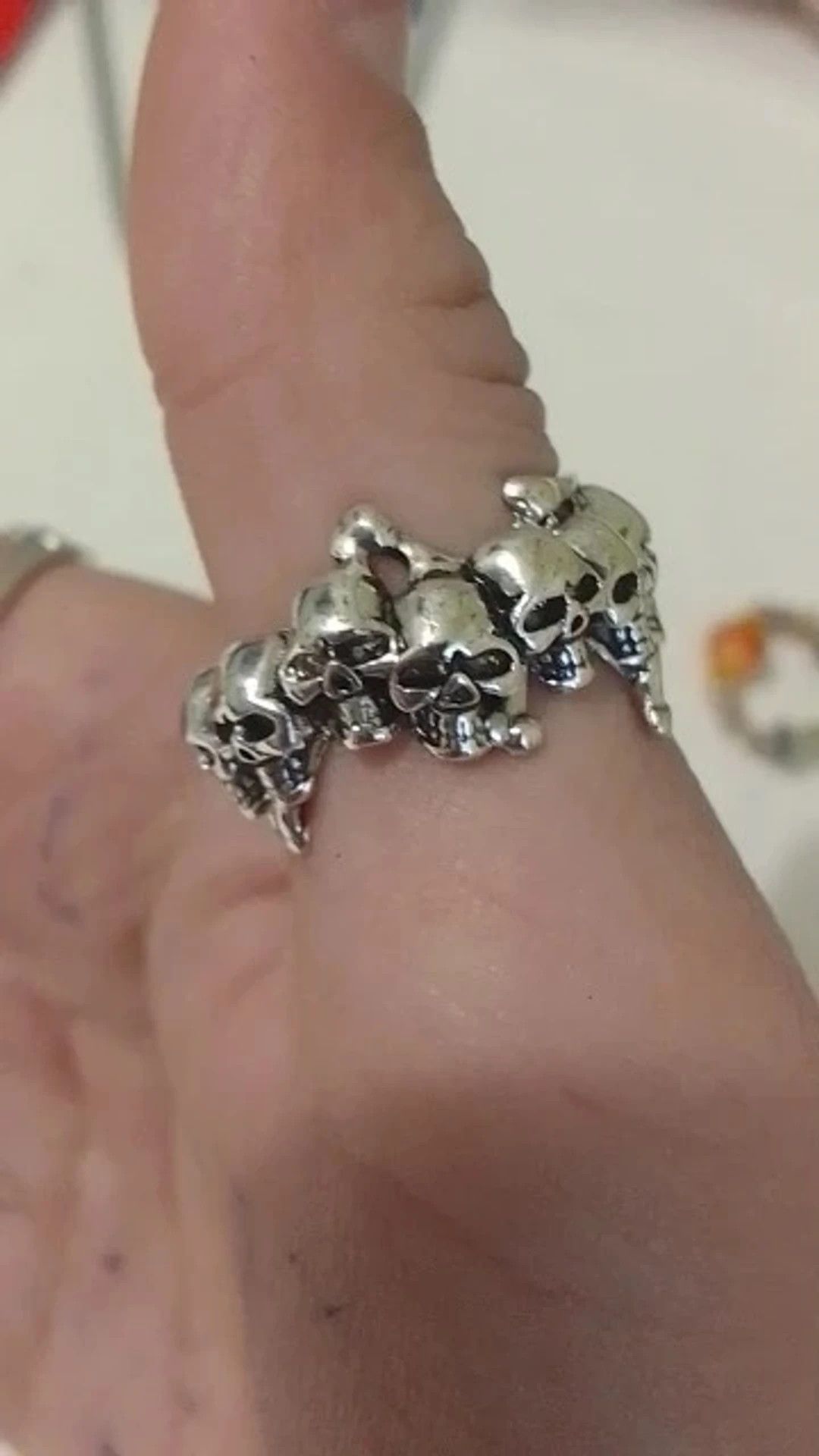 Other Mini Skulls Adjustable Ring Size ONE SIZE - 3 Thumbnail