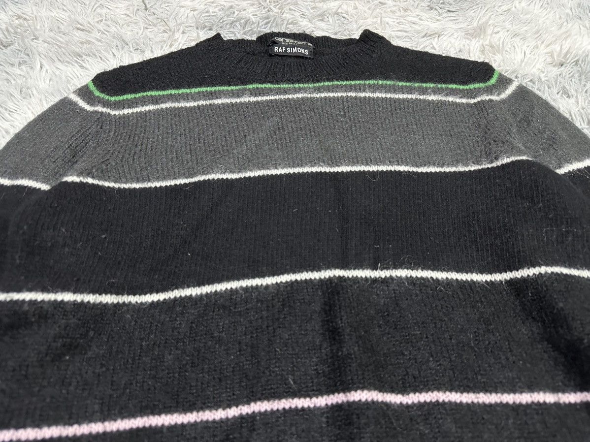Raf Simons 🔥Raf Simons 10 Corso Como Striped Mohair Wool Sweater Size US M / EU 48-50 / 2 - 3 Thumbnail