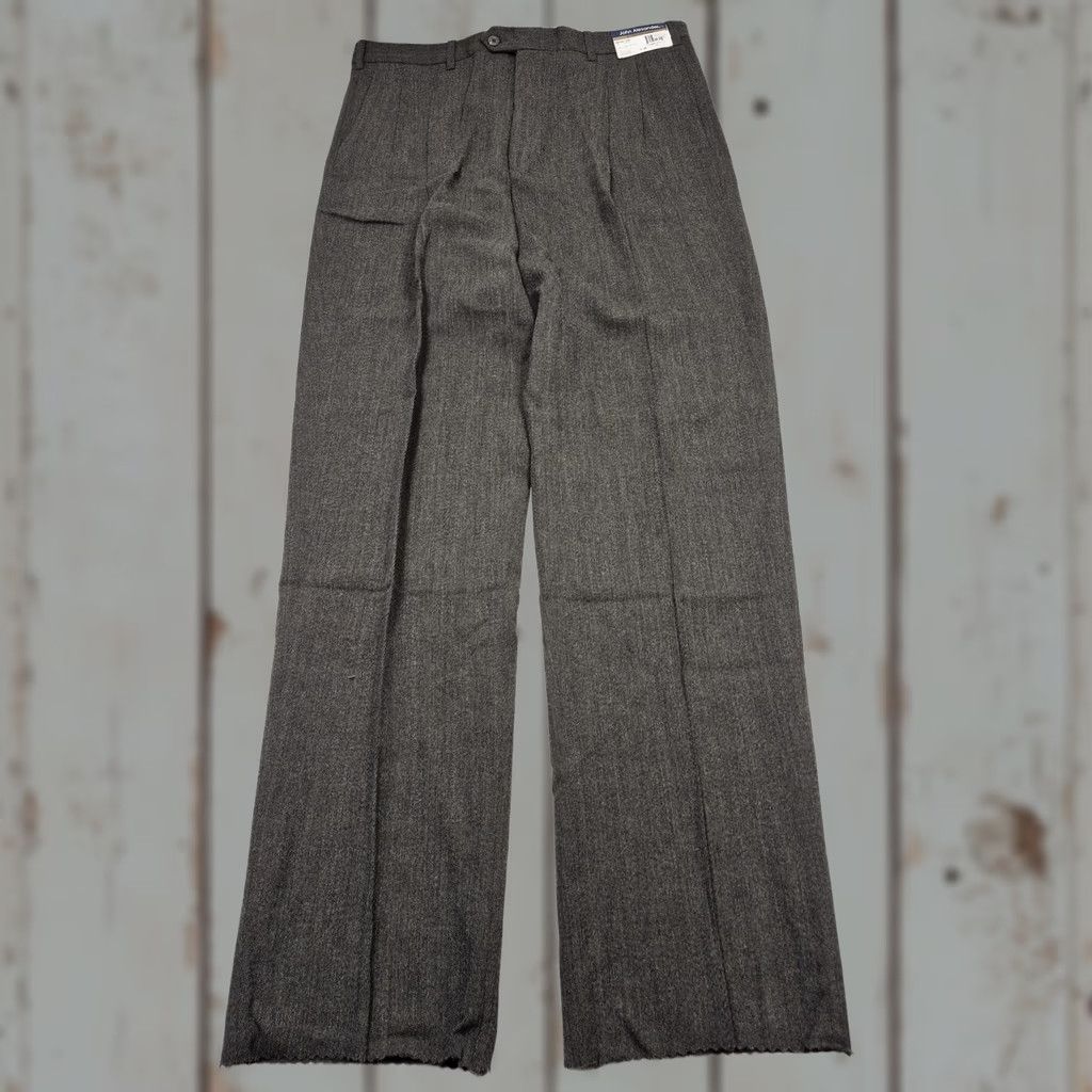 Vintage VTG John Alexander Dress Pants Men's 38x36 Gray Wool Pleated Straight Unhemmed Size US 38 / EU 54 - 1 Thumbnail