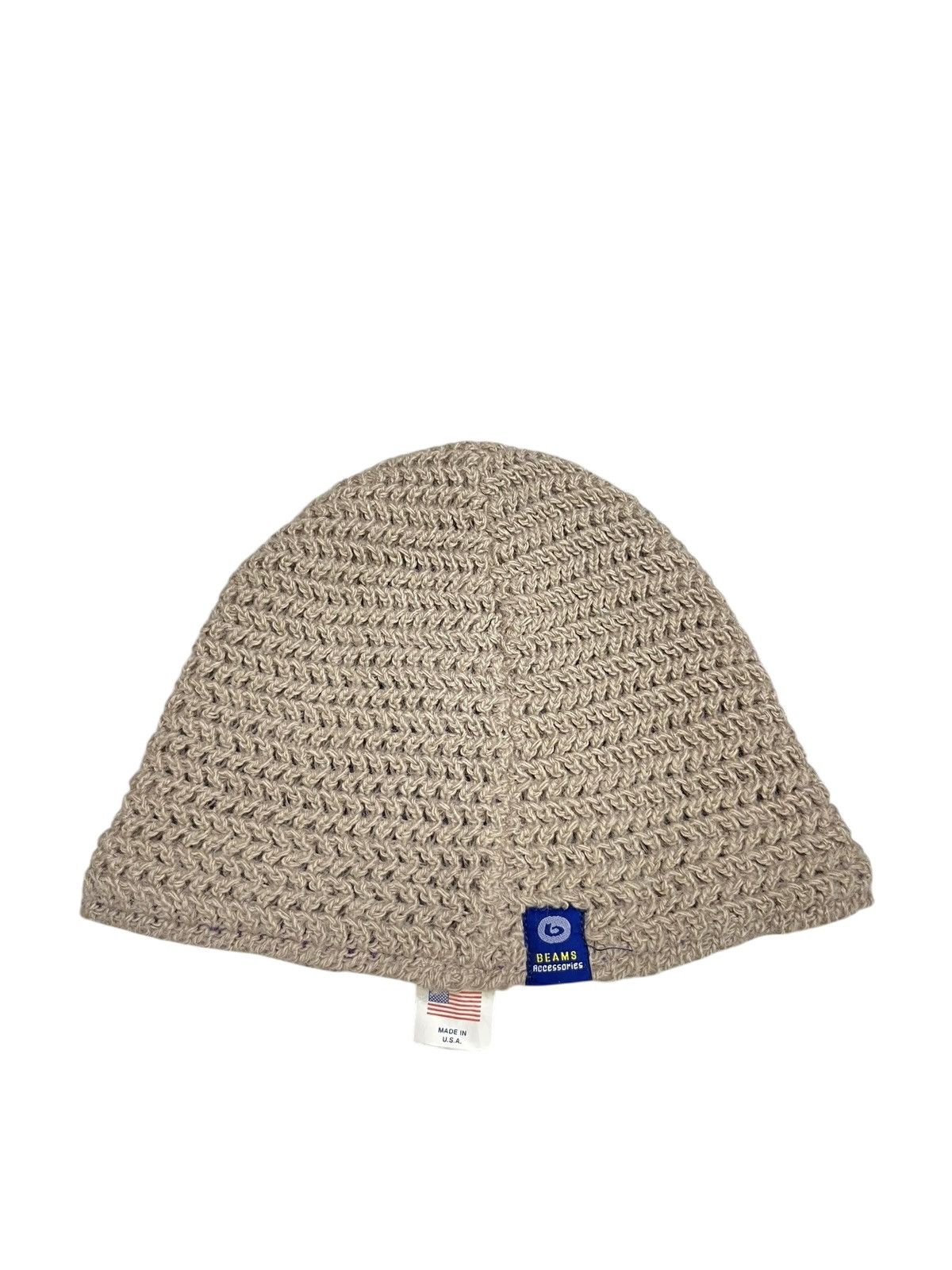 Beams Plus Vintage BEAMS USA Crochet Knit Beanie Reversible Size ONE SIZE - 2 Thumbnail
