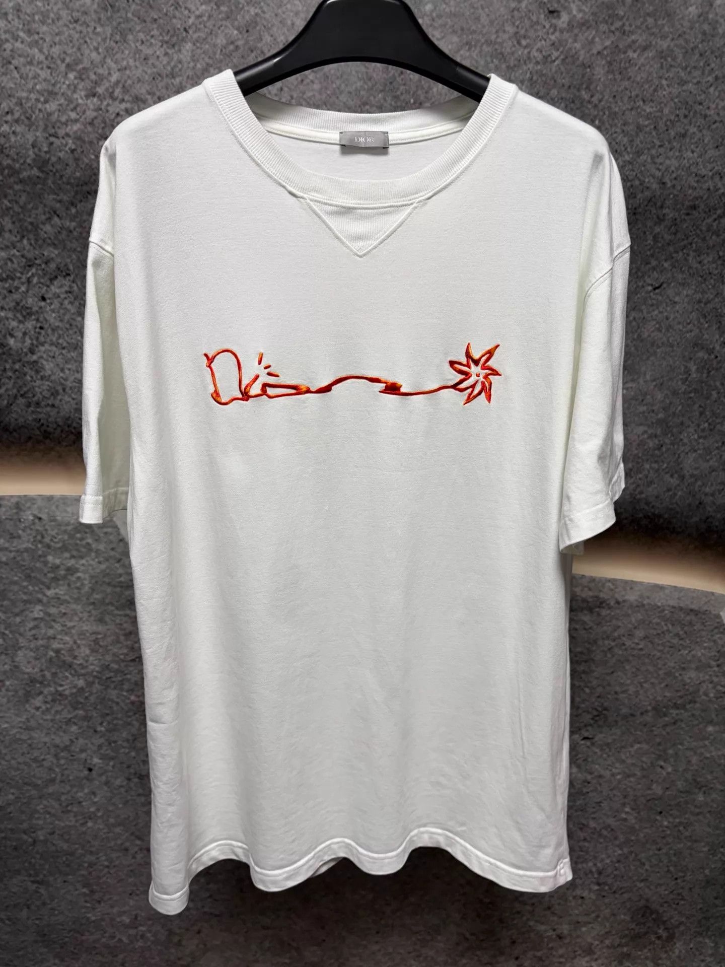 Dior Dior White Cotton Short Sleeve T-shirt XXXL Size US XXL / EU 58 / 5 - 1 Thumbnail