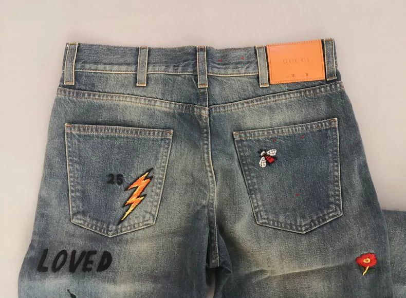 Gucci Gucci Embroidered jeans 2501-Nextarrow Size US 30 / EU 46 - 9 Thumbnail