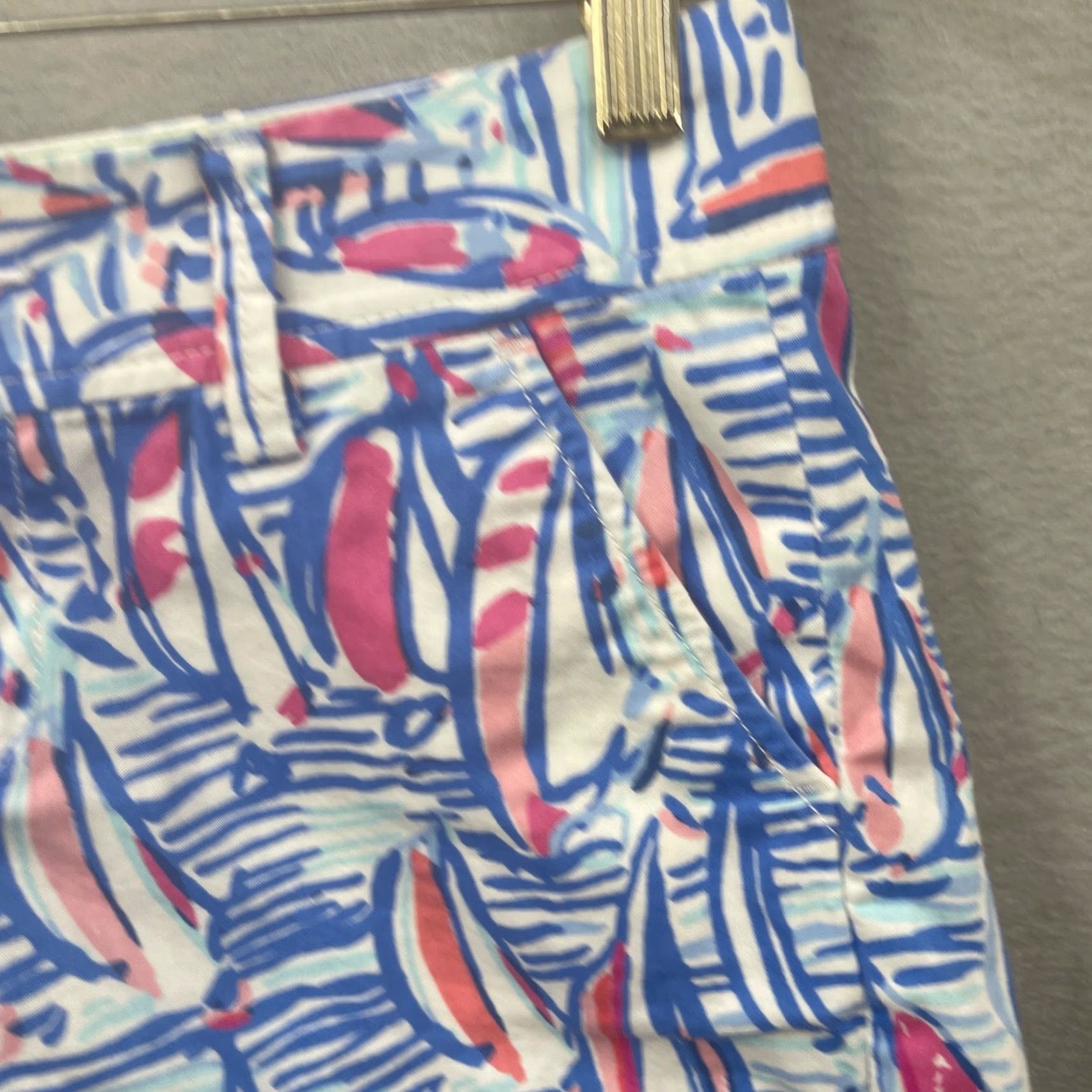 Lilly Pulitzer VINTAGE Lilly Pulitzer Callahan Shorts Womens 00 Casual Cotton Flat Front Preppy 90s Girls Size 24" / US 00 / IT 34 - 5 Thumbnail