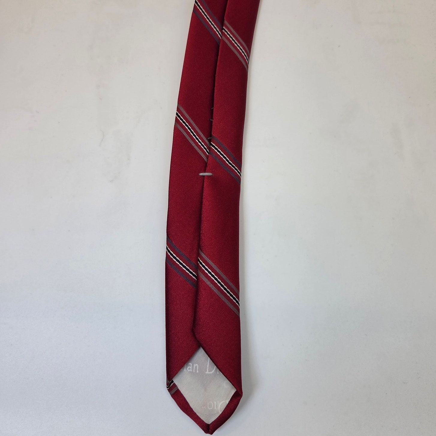 Dior Vintage Christian Dior Red Striped Designer Tie USA Size ONE SIZE - 11 Thumbnail