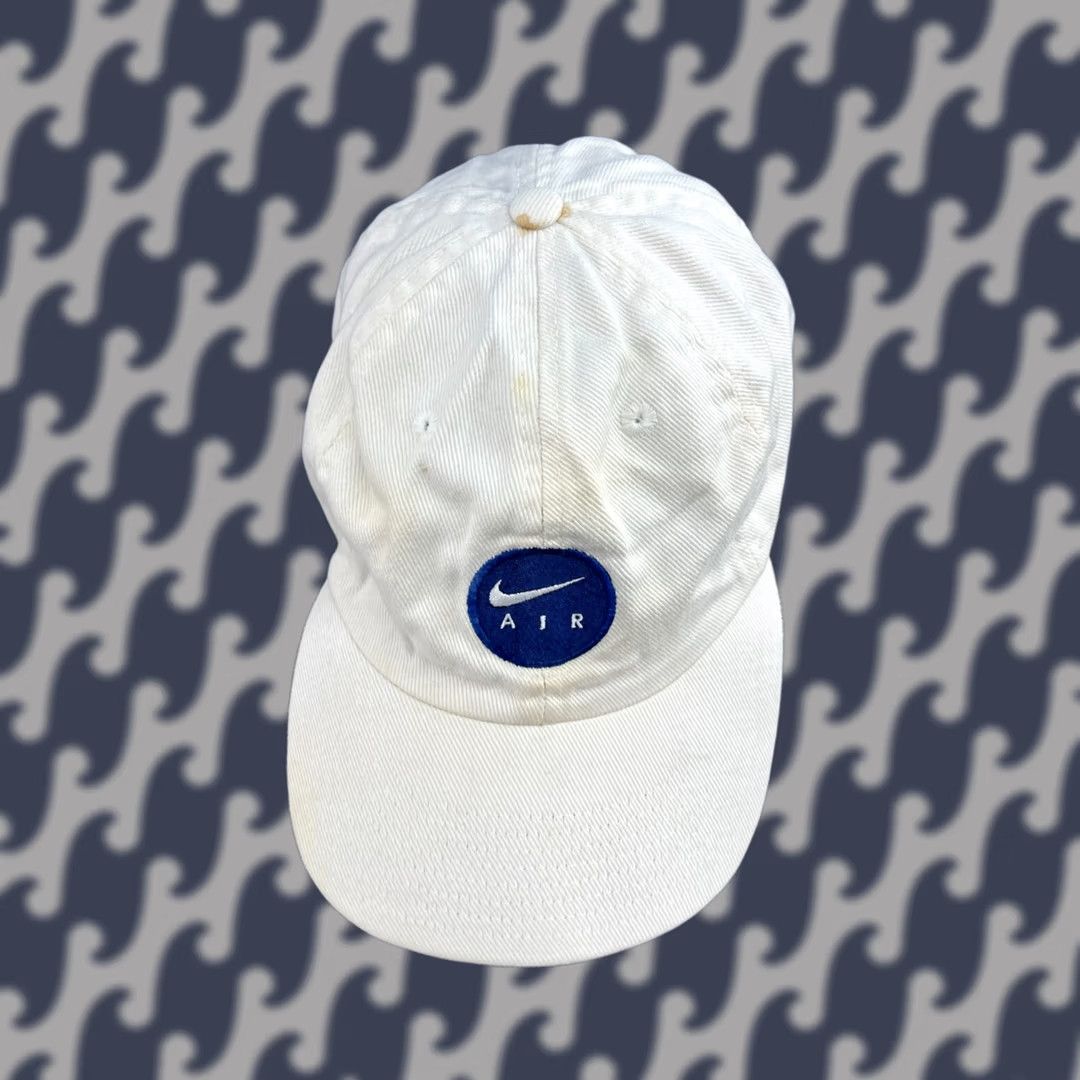 Nike VINTAGE Nike Air 7 Panel Cap White 90s Adjustable Strap Mens Size ONE SIZE - 1 Thumbnail