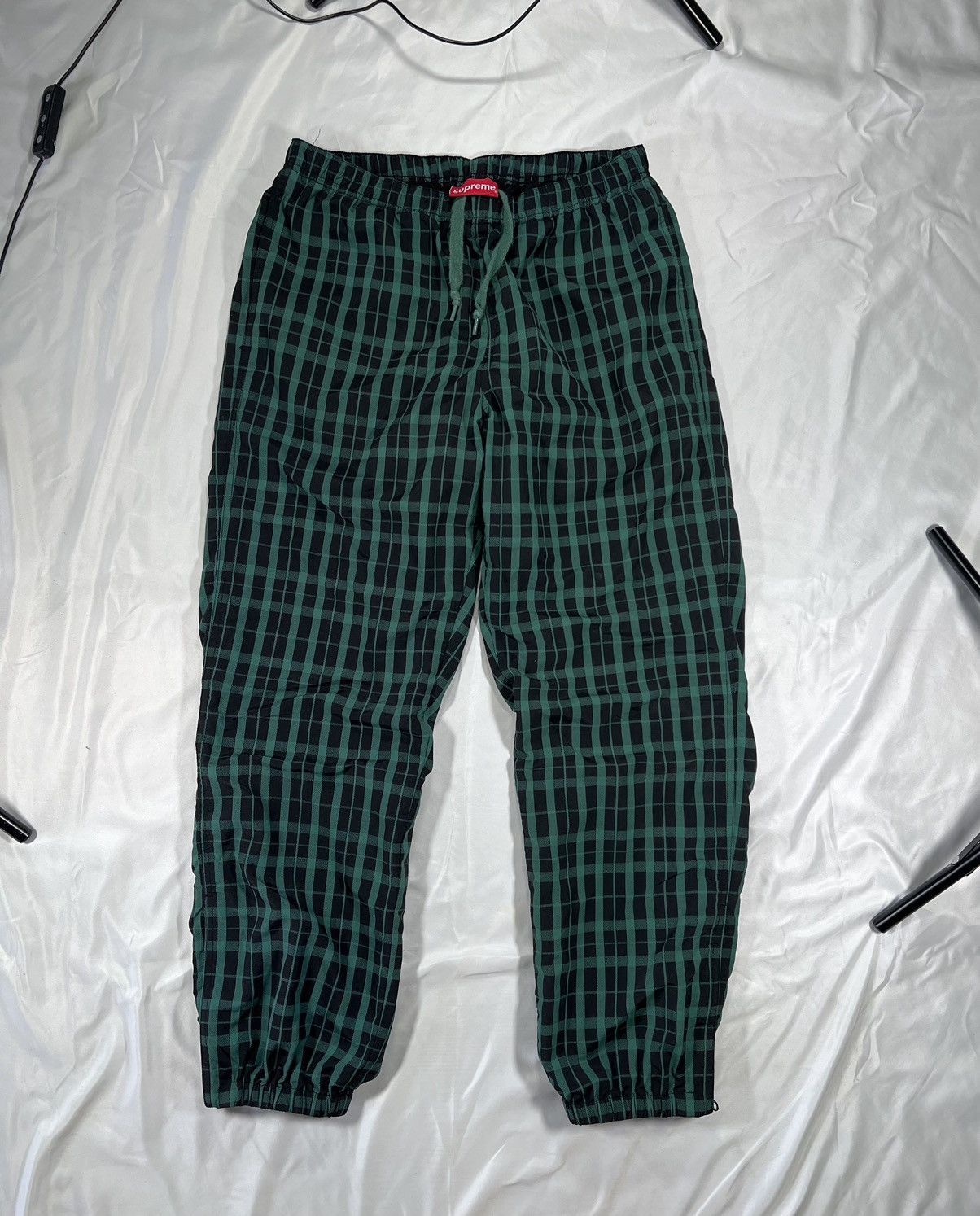 Supreme Green Plaid Pants Size US 30 / EU 46 - 1 Thumbnail