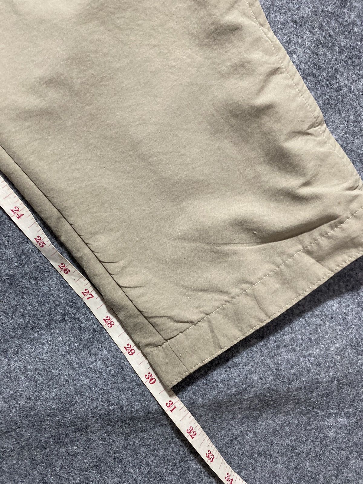 Nike × Vintage Y2K Nike Nylon Pants Track Drill Cream Swoosh Size US 30 / EU 46 - 12 Thumbnail