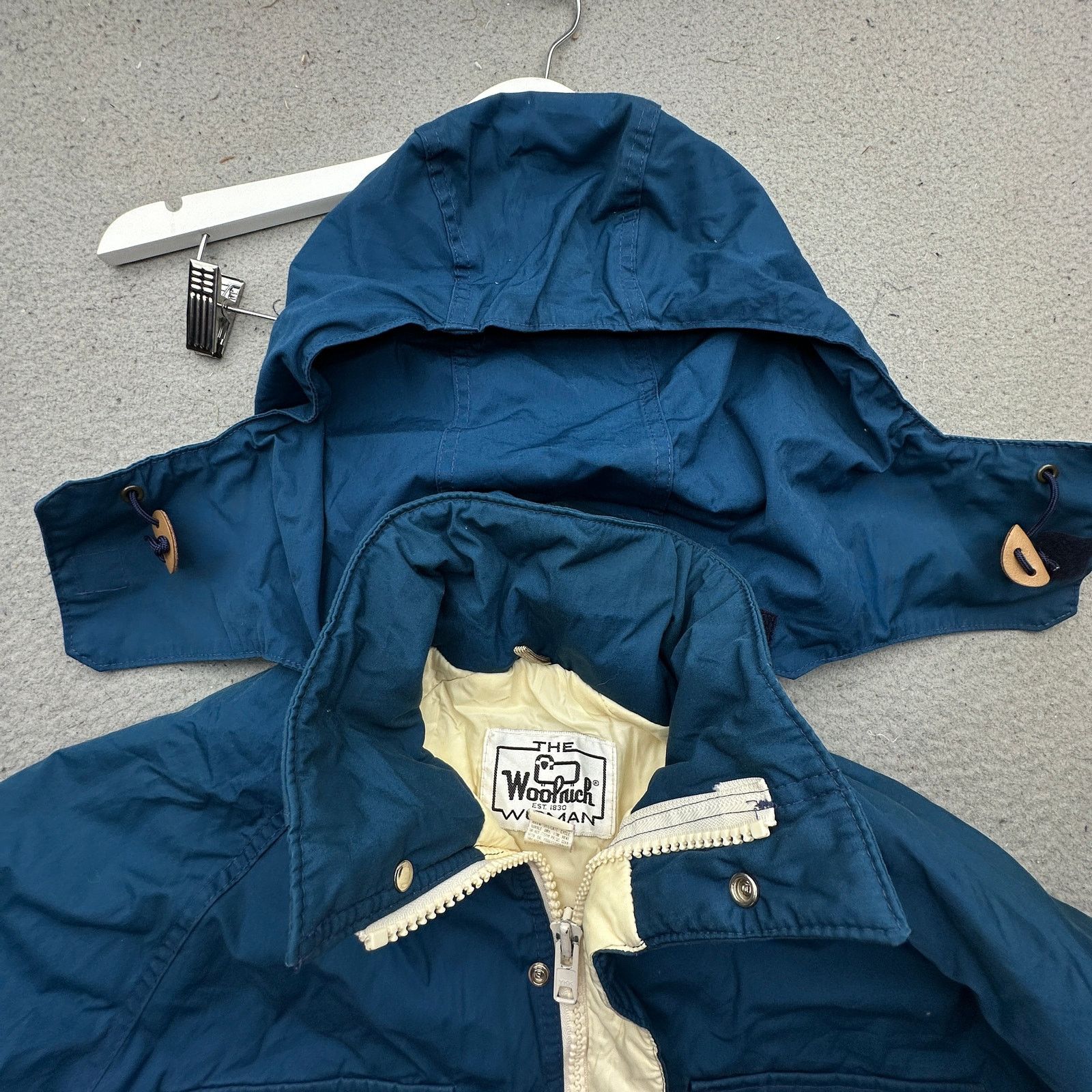 Woolrich Woolen Mills VTG Woolrich Woman Parka Hooded Jacket Womens Large Blue Size L / US 10 / IT 46 - 13 Thumbnail
