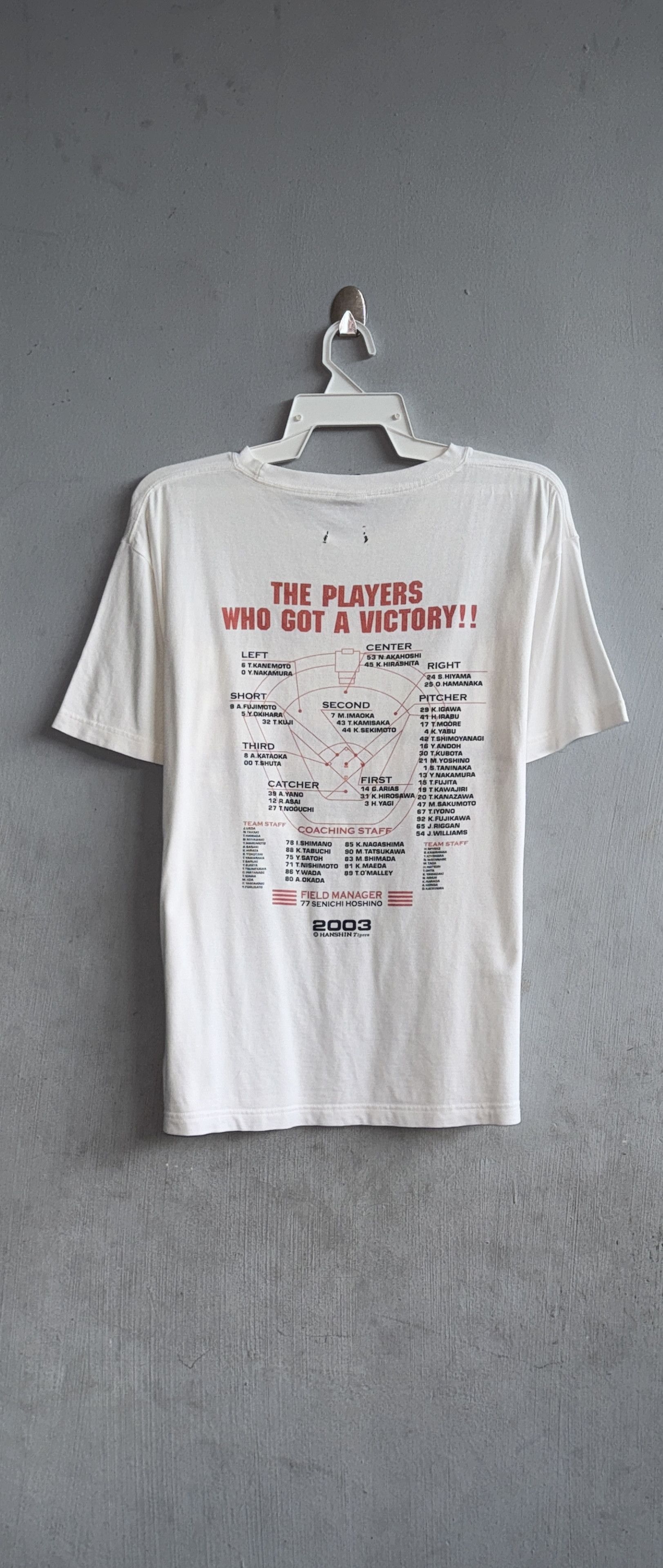 Japanese Brand Hanshin Tigers Achievers 2003 Vintage T-Shirt Size US L / EU 52-54 / 3 - 5 Thumbnail