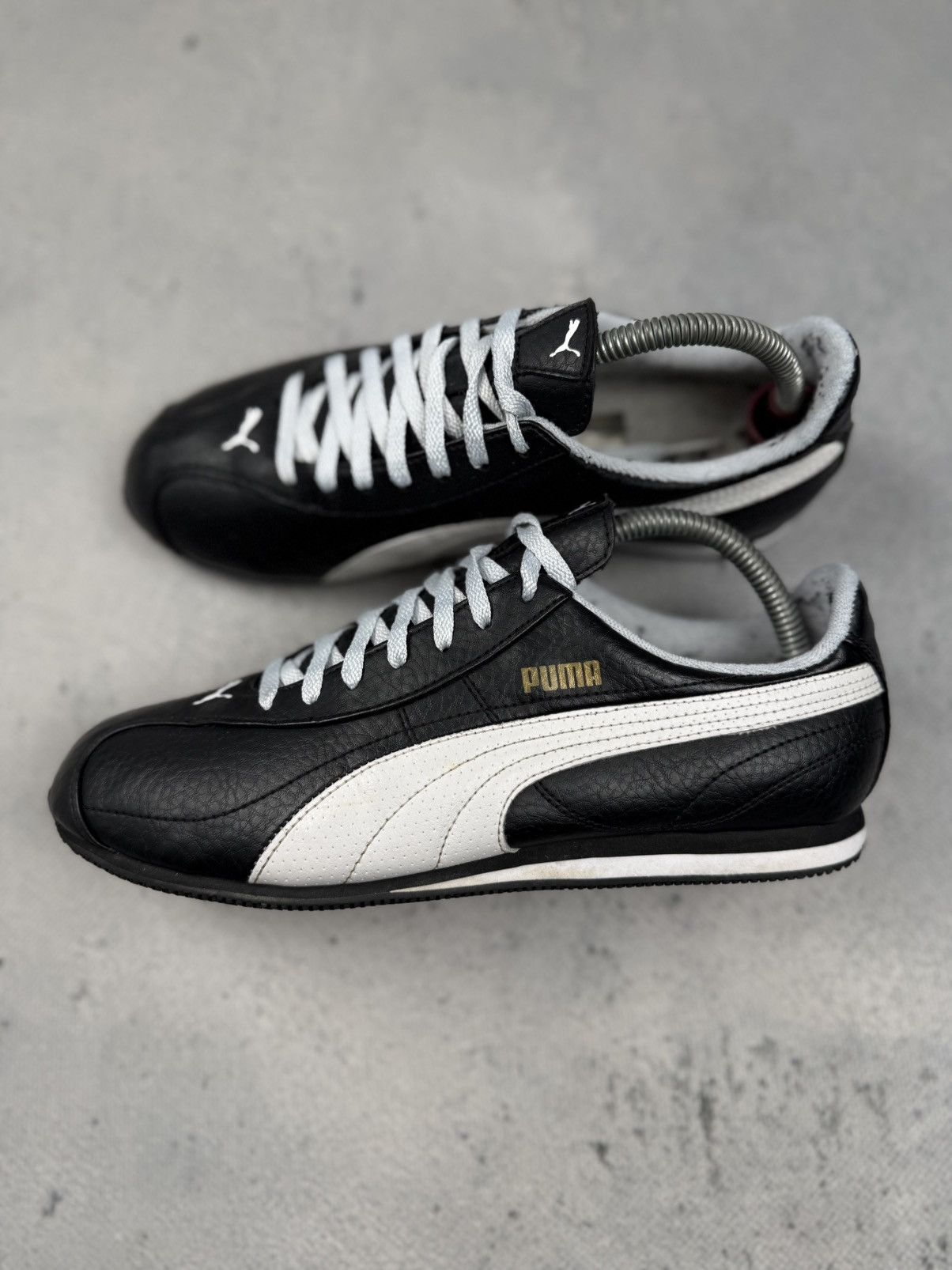 Puma Vintage Puma Esito TL JR Black White Leather Sneakers y2k Size US 6 / IT 36 - 2 Thumbnail