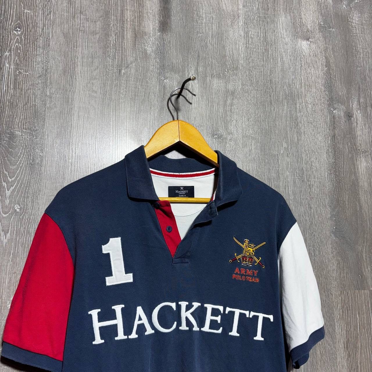 Hackett Hackett Rugby 1 Army Polo Team T-shirt Size US L / EU 52-54 / 3 - 2 Thumbnail