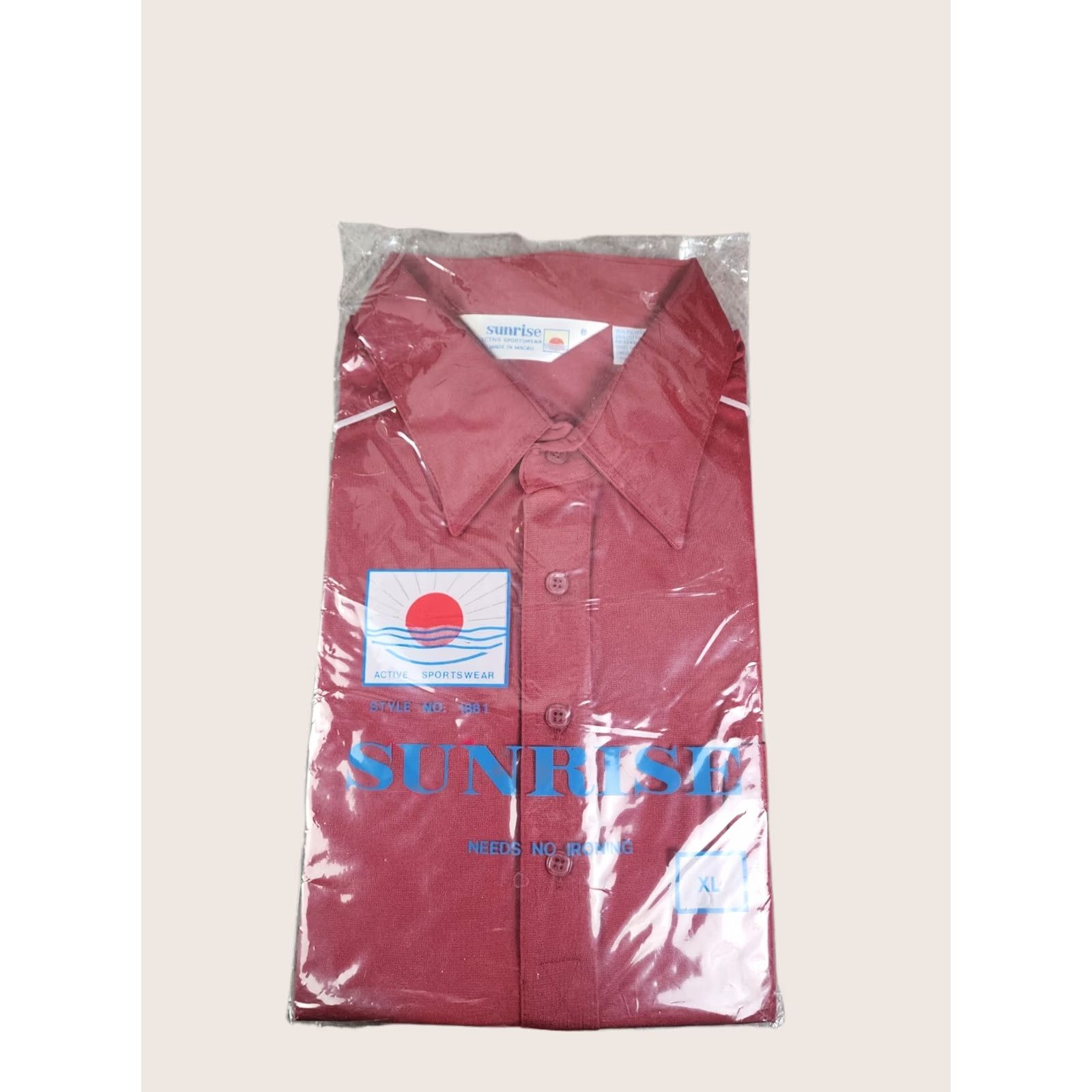 Vintage VINTAGE Sunrise Active Sportswear Polo Shirt Men XL Red Short Sleeve New 1980s Size US XL / EU 56 / 4 - 1 Thumbnail
