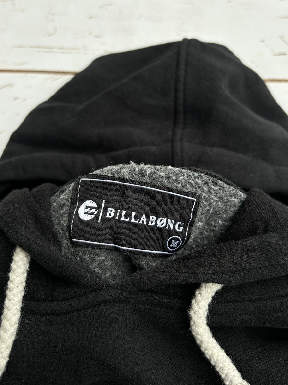 Billabong × Vintage Vintage Billabong Black Hoodie Sweatshirt Sk8 Style Boxy Size US M / EU 48-50 / 2 - 5 Thumbnail