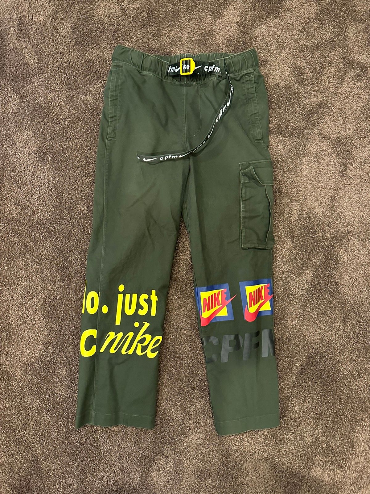 Pre-owned Cactus Plant Flea Market X Nike Cactus Plant Flee Market Trackpants In Olive