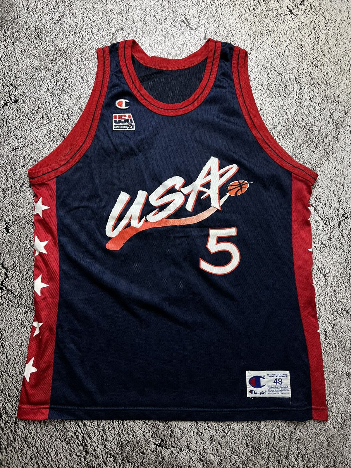 Champion VTG 90’s USA basketball Grant Hill champion jersey olympics Size US L / EU 52-54 / 3 - 1 Thumbnail