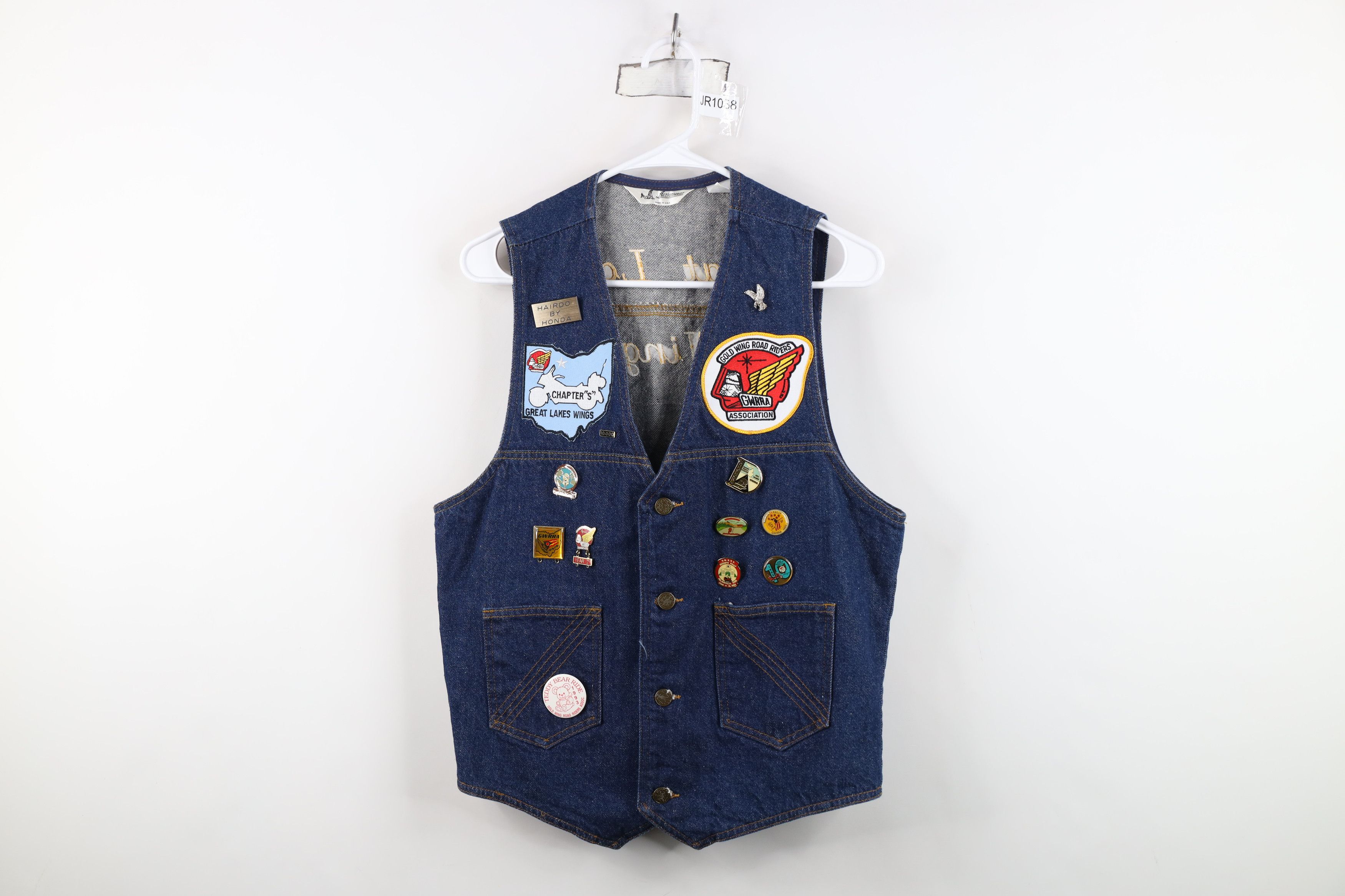 Vintage Vintage 70s Streetwear Gold Wing Road Riders Denim Vest USA Size M / US 6-8 / IT 42-44 - 1 Thumbnail