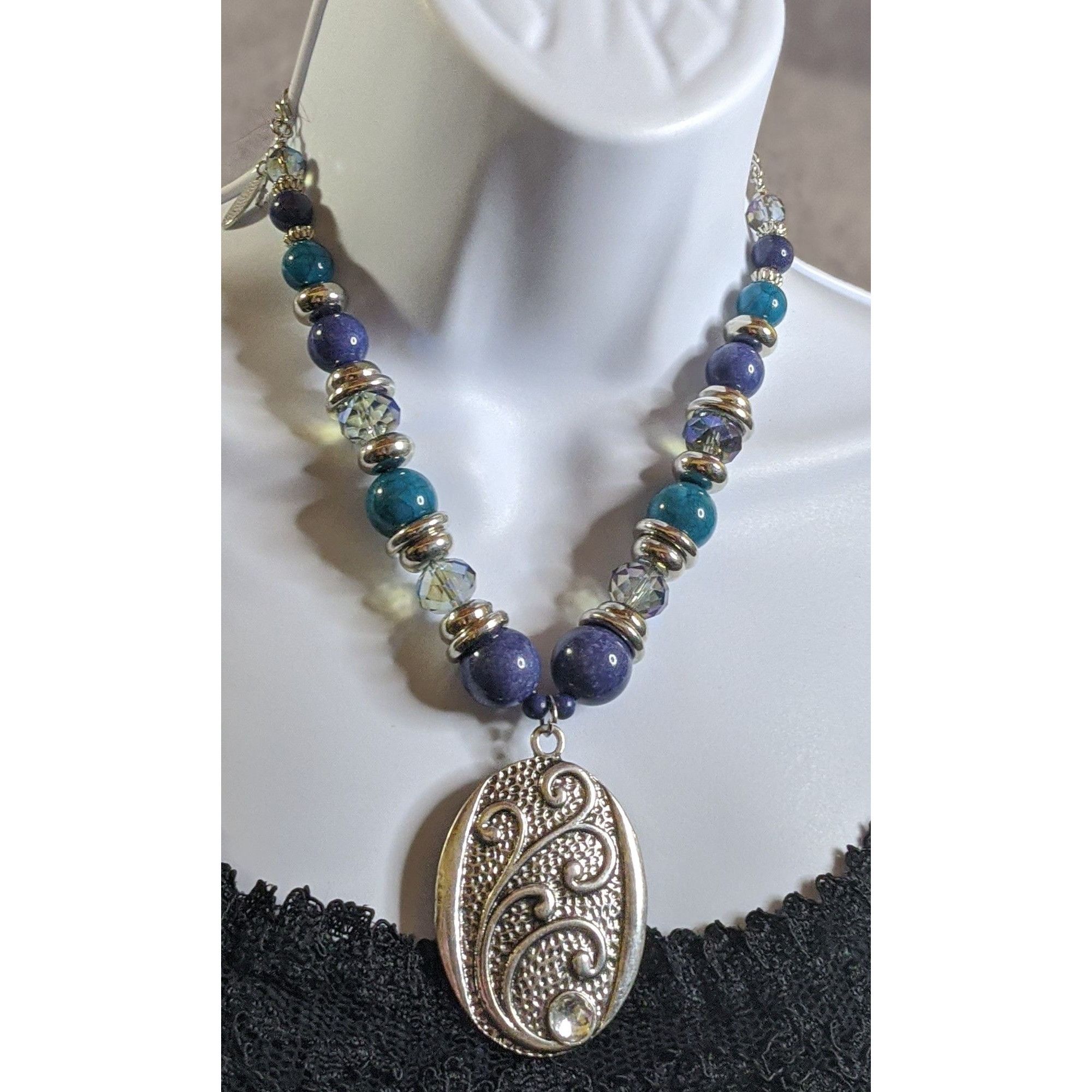 Other Julea Floral Beaded Necklace With Decorative Silver Tone Pen Size ONE SIZE - 4 Thumbnail