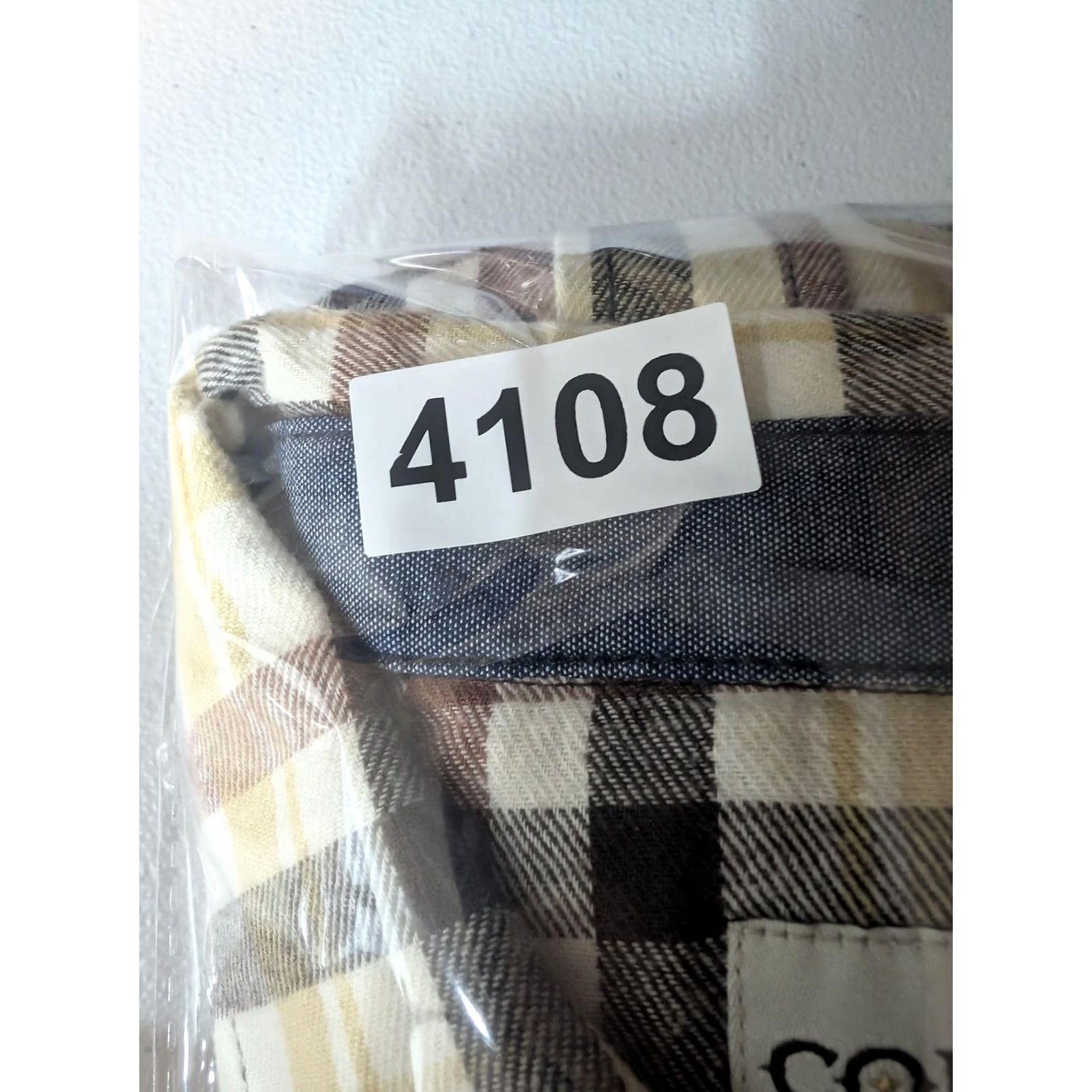 Cody James Cody James Shirt Mens XL Beige Plaid Flannel Long Sleeve Snap Front Western Size US XL / EU 56 / 4 - 7 Thumbnail