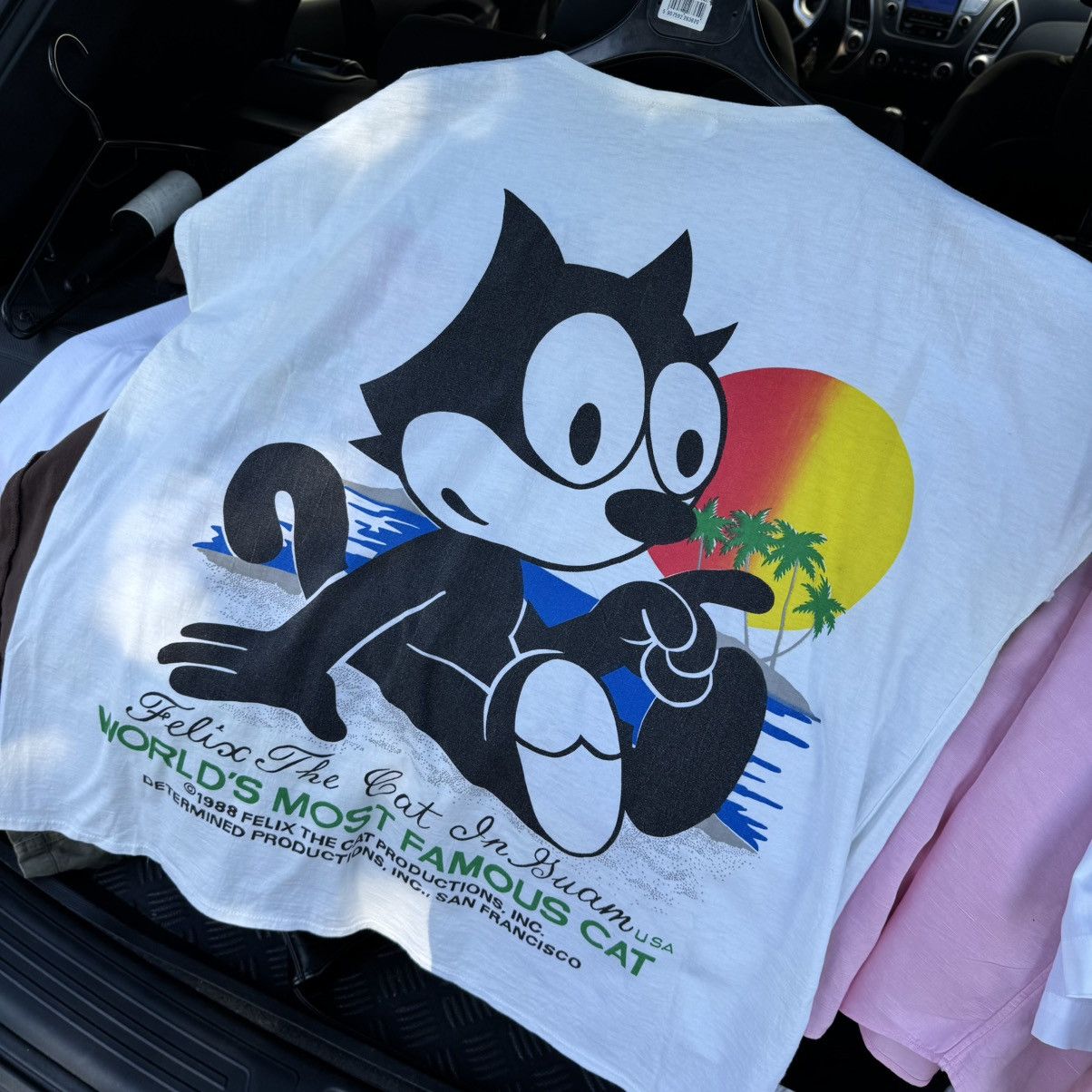 Felix 1988 Felix The Cat Boxy Tee Worlds Most Famous Cat Movie Size US L / EU 52-54 / 3 - 13 Thumbnail