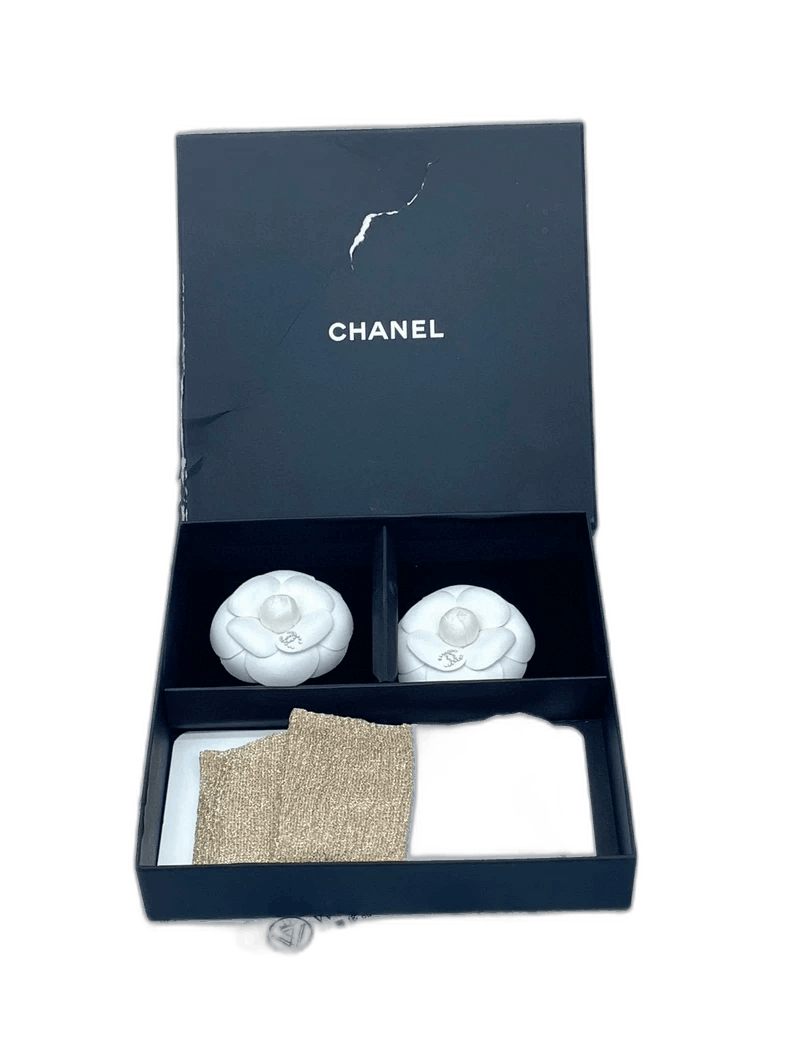 Chanel Chanel White Camellia Short Socks -2505 Size ONE SIZE - 1 Thumbnail
