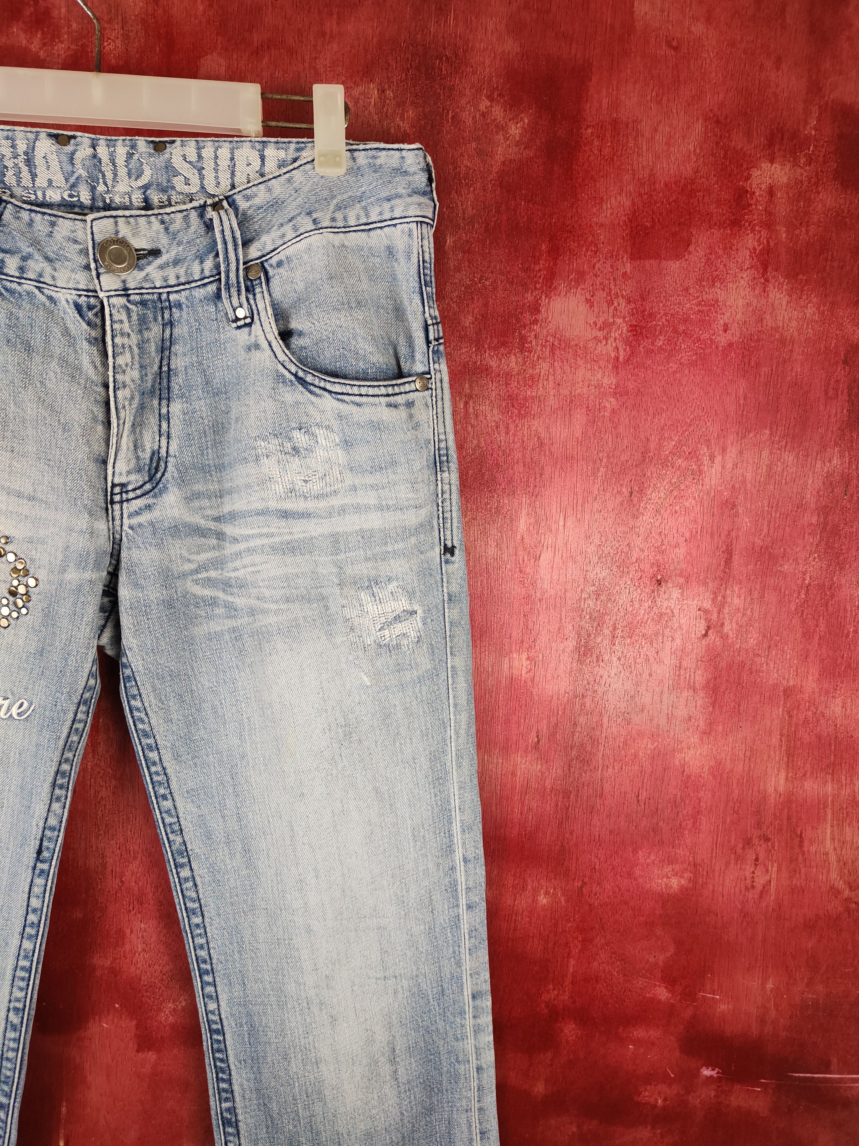 Gotcha Gotcha Blue Distressed Multipocket Denim #S1615 Size 32" / US 10 / IT 46 - 6 Thumbnail
