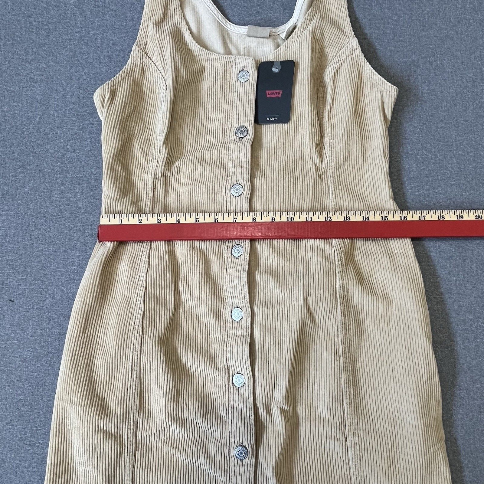 Levi's Levi's Tuli Corduroy Women Mini Dress, L 100% Cotton, NWT Size L / US 10 / IT 46 - 5 Thumbnail